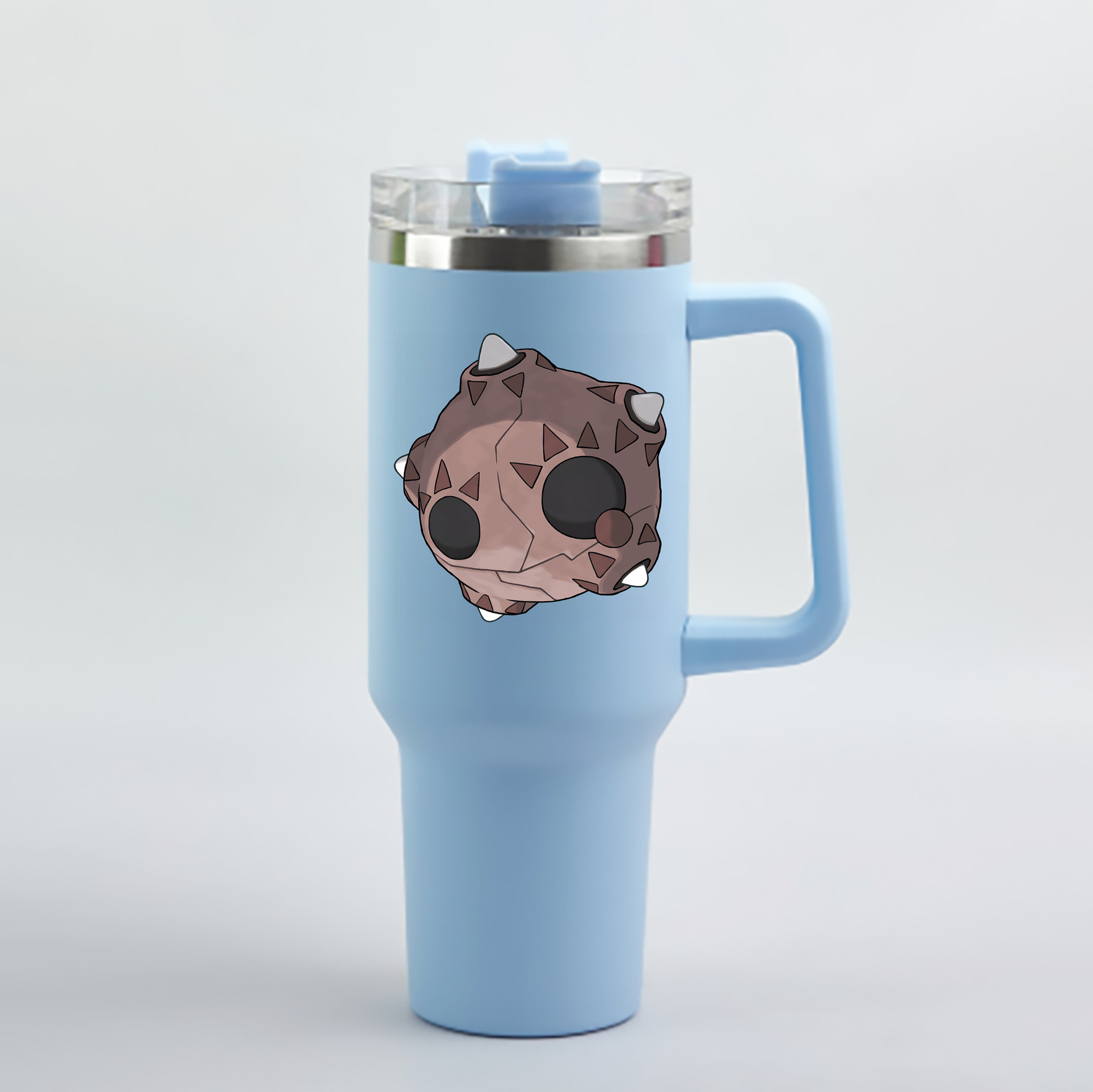 （画像用） ポケットモンスター Pokémon 1200mL車用タンブラー - クリスタルステッカー（プラスチックストロー付き）