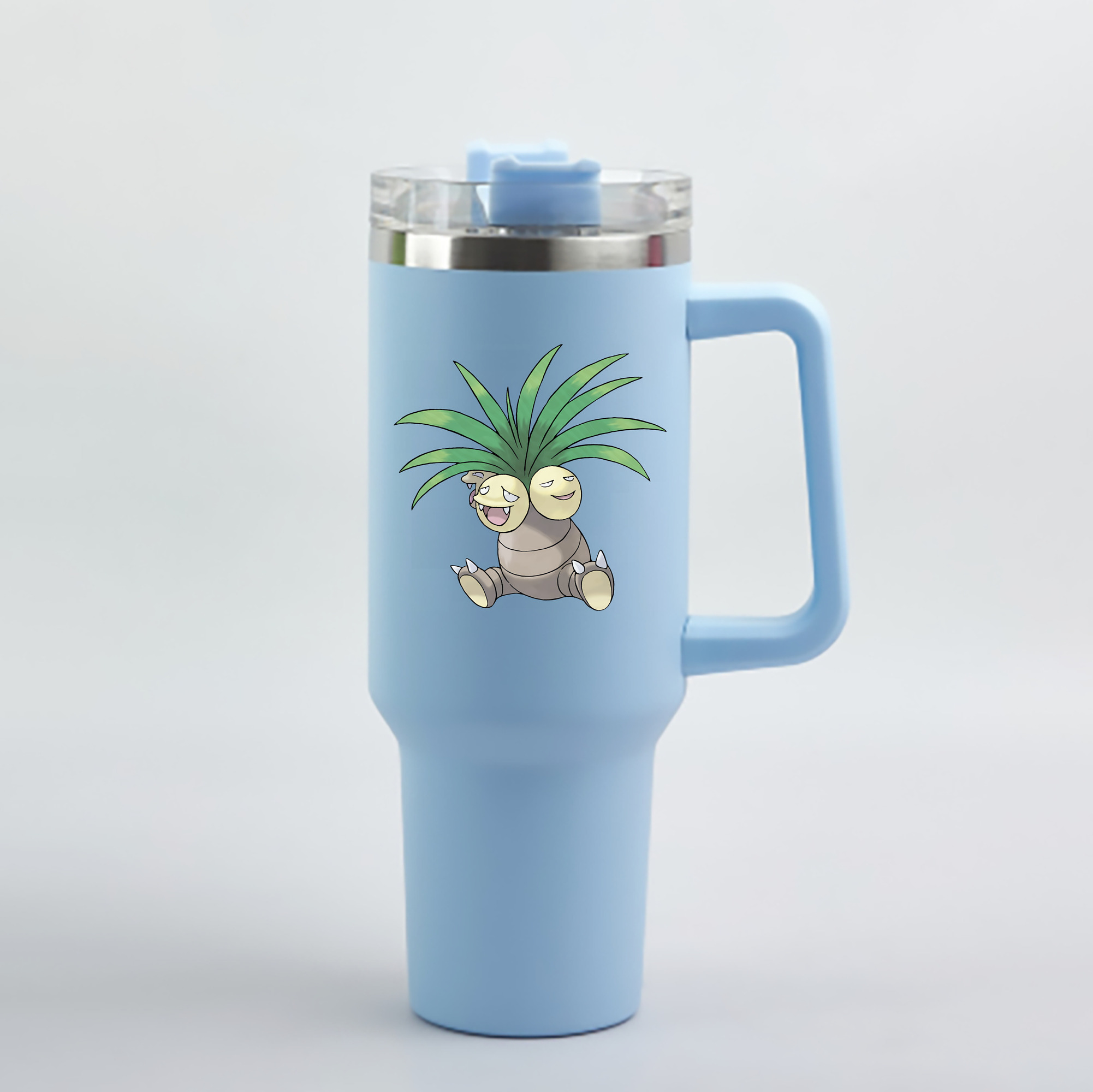 （画像用） ポケットモンスター Pokémon 1200mL車用タンブラー - クリスタルステッカー（プラスチックストロー付き）