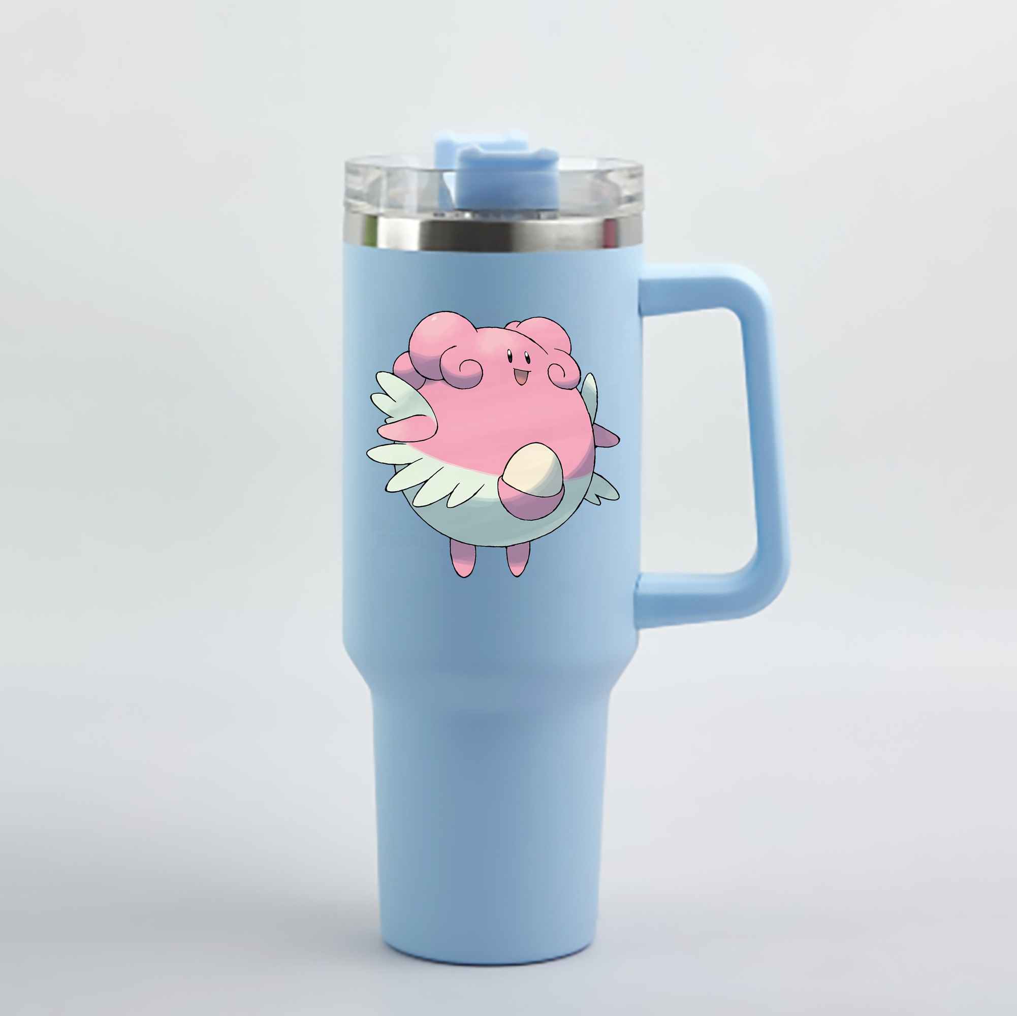 （画像用） ポケットモンスター Pokémon 1200mL車用タンブラー - クリスタルステッカー（プラスチックストロー付き）