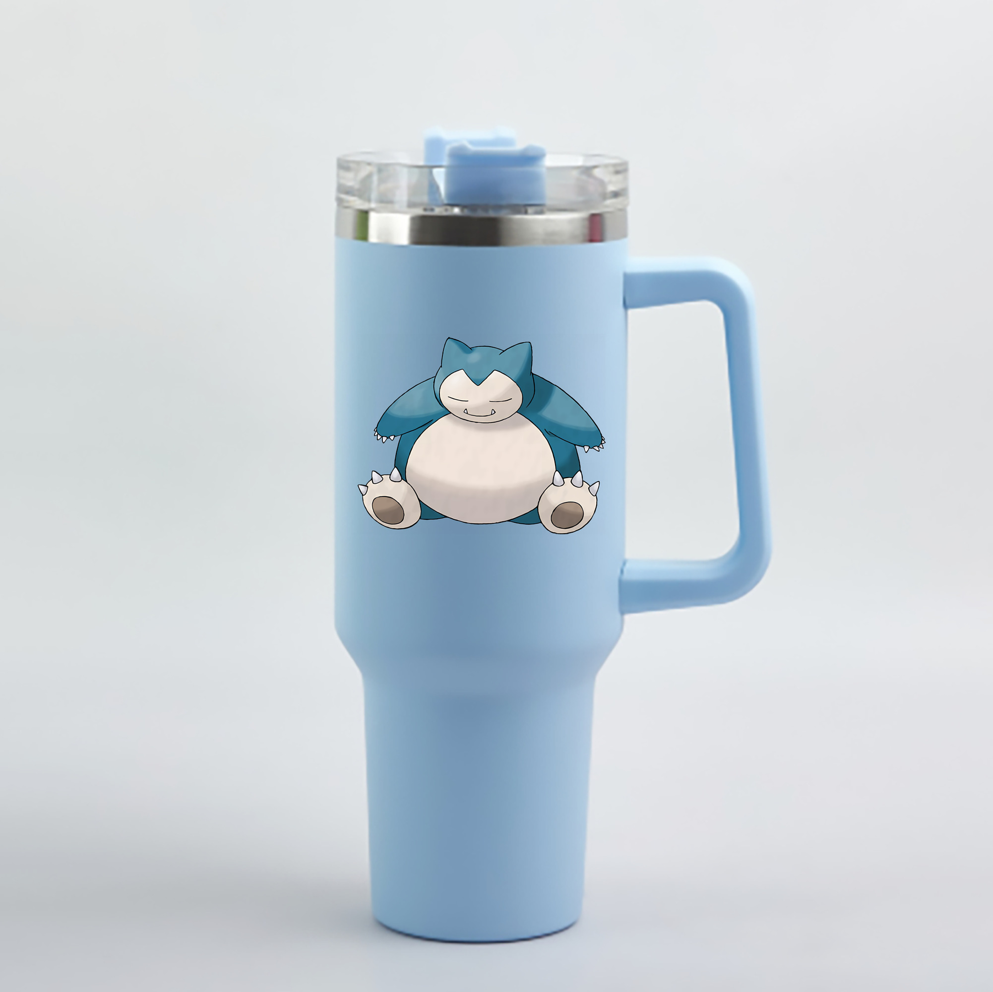 （画像用） ポケットモンスター Pokémon 1200mL車用タンブラー - クリスタルステッカー（プラスチックストロー付き）
