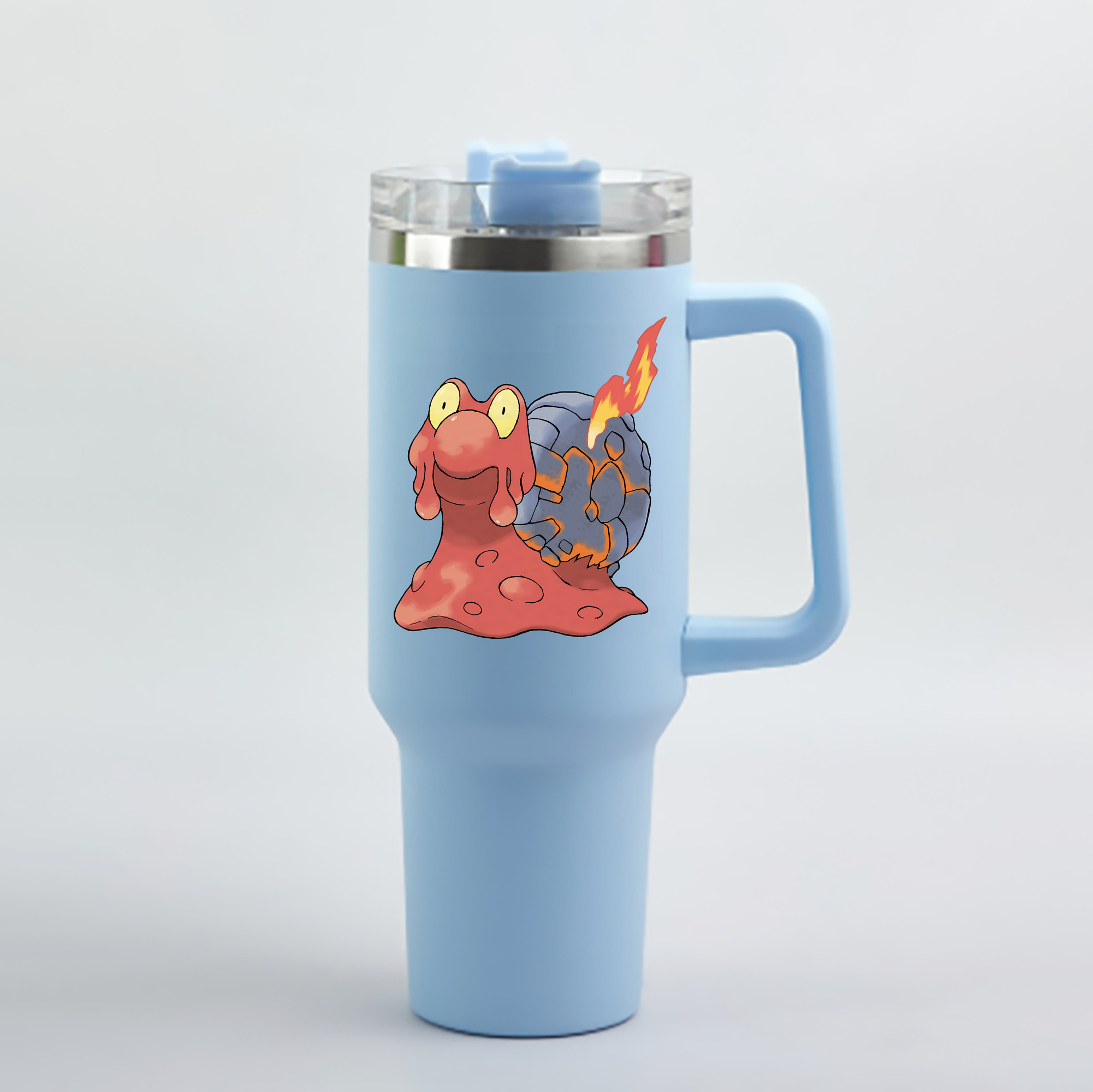 （画像用） ポケットモンスター Pokémon 1200mL車用タンブラー - クリスタルステッカー（プラスチックストロー付き）