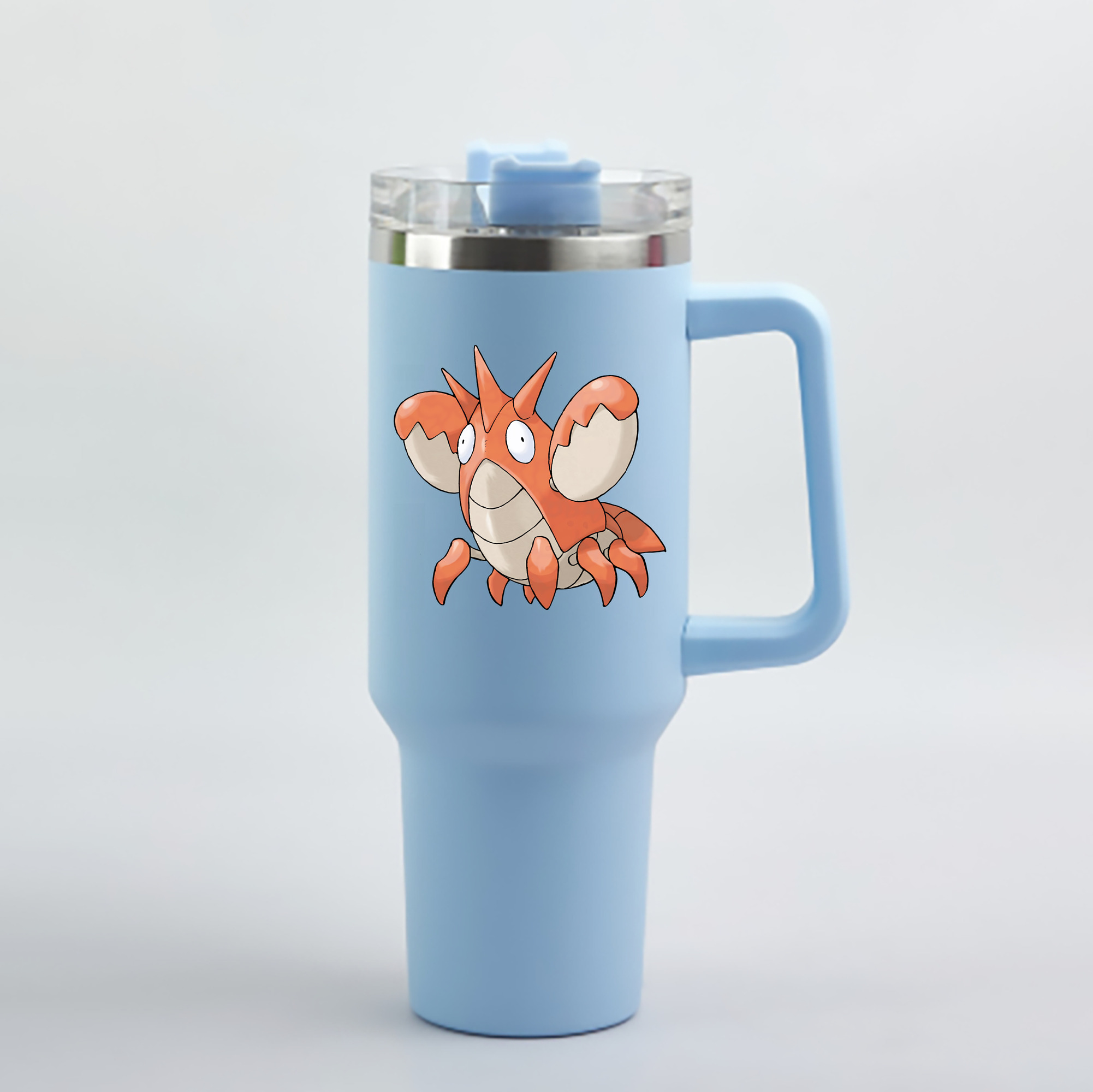 （画像用） ポケットモンスター Pokémon 1200mL車用タンブラー - クリスタルステッカー（プラスチックストロー付き）