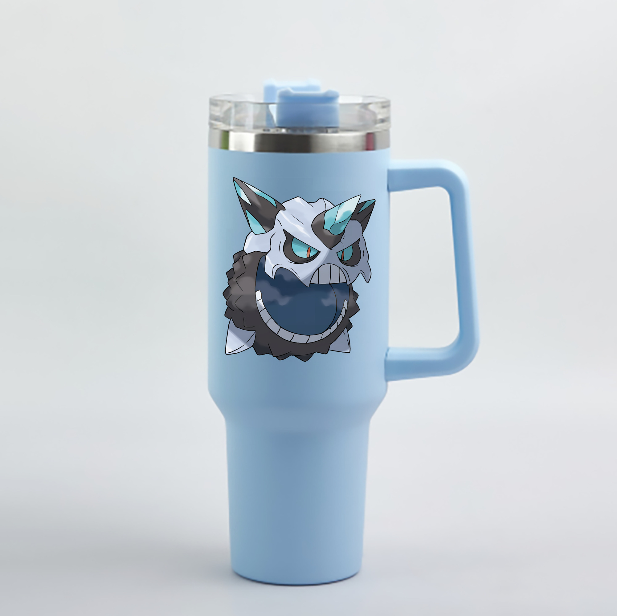 （画像用） ポケットモンスター Pokémon 1200mL車用タンブラー - クリスタルステッカー（プラスチックストロー付き）