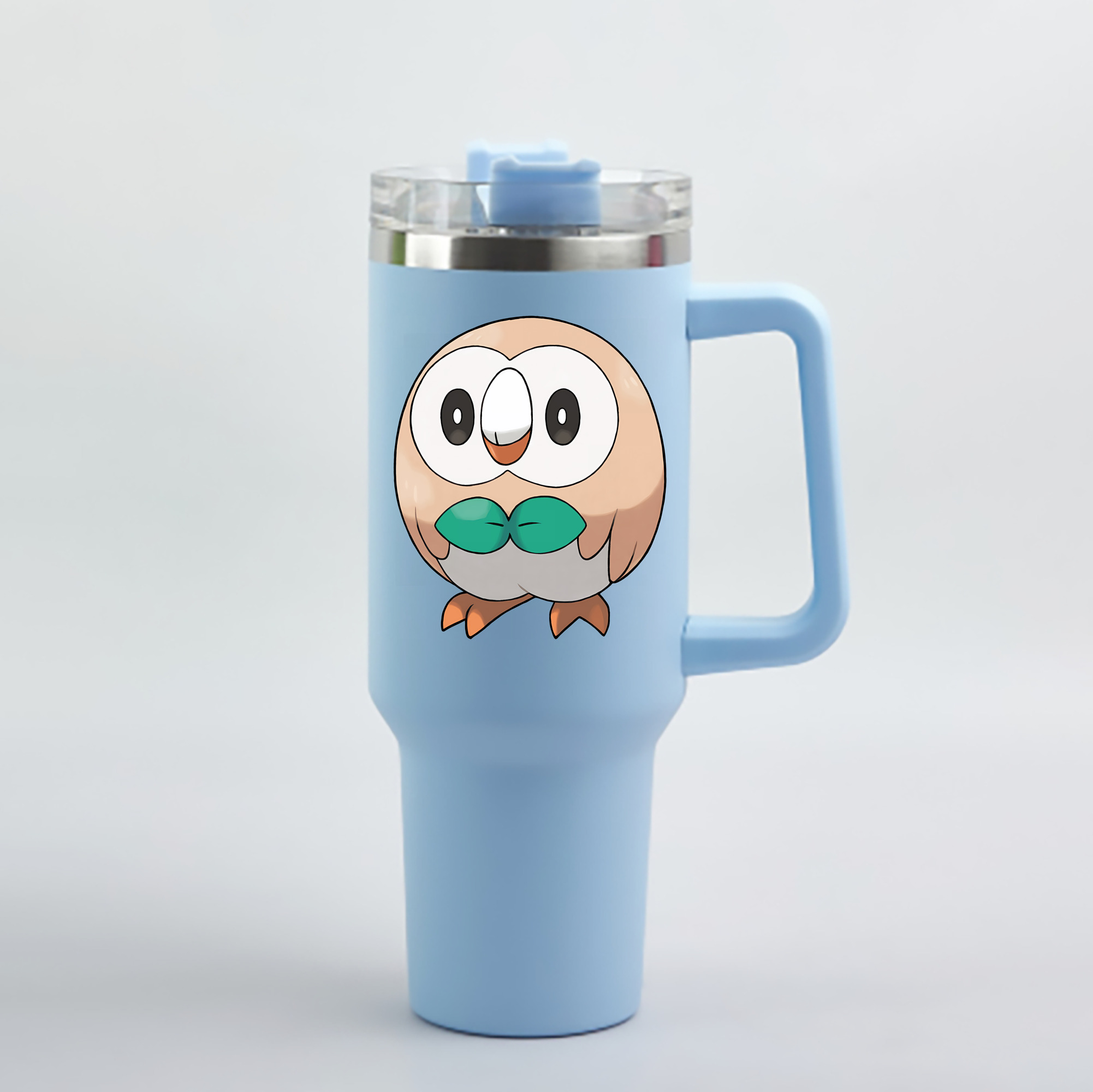 （画像用） ポケットモンスター Pokémon 1200mL車用タンブラー - クリスタルステッカー（プラスチックストロー付き）