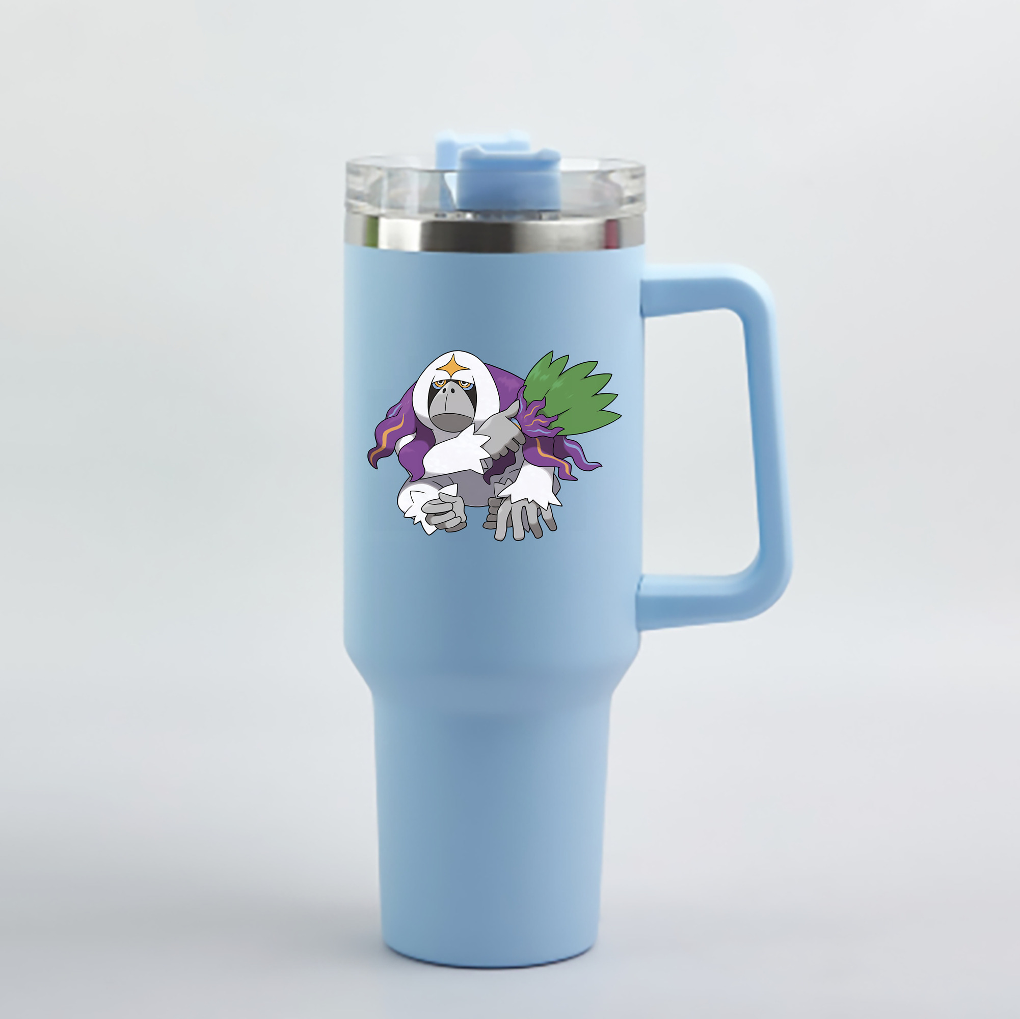 （画像用） ポケットモンスター Pokémon 1200mL車用タンブラー - クリスタルステッカー（プラスチックストロー付き）