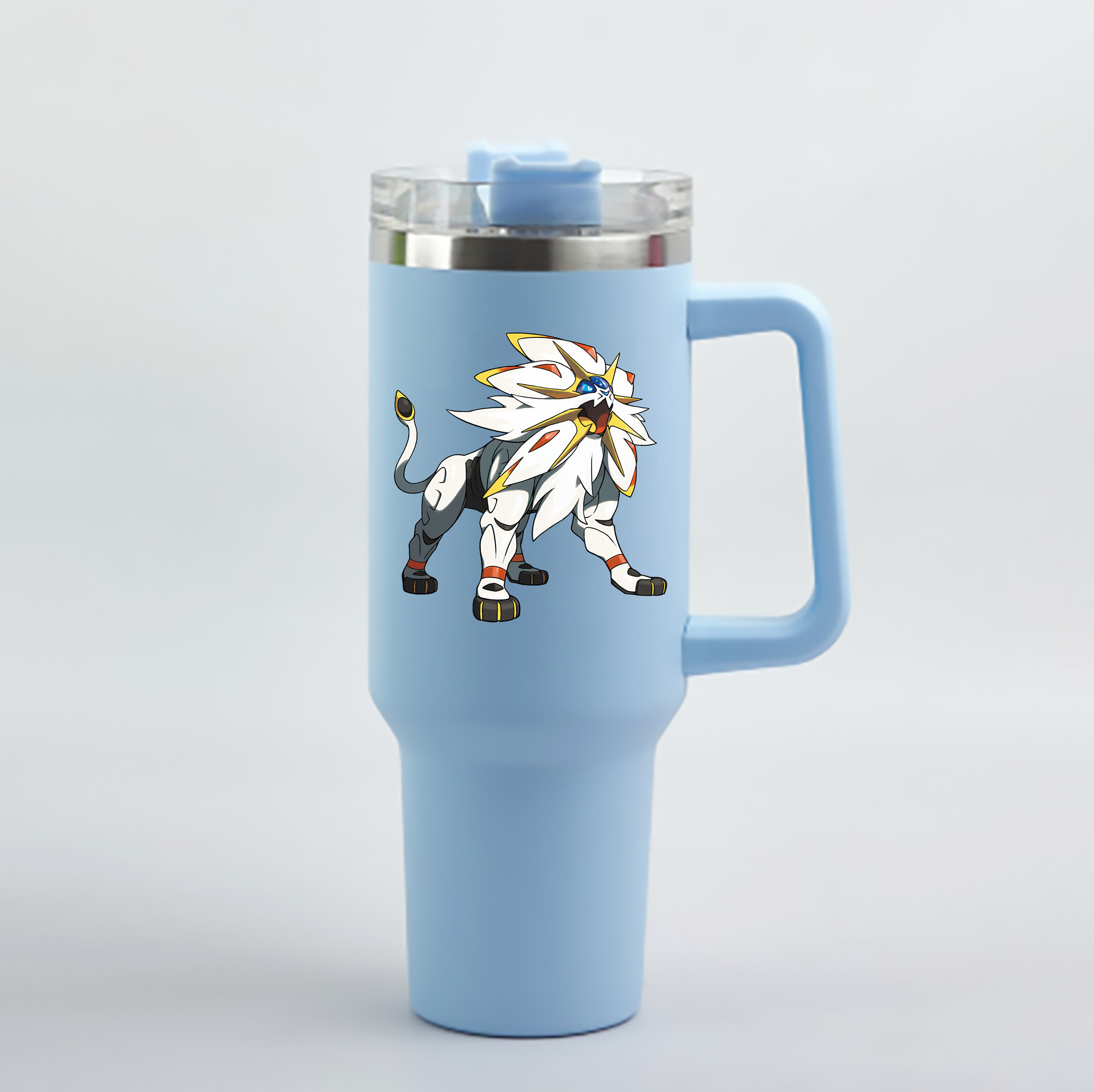 （画像用） ポケットモンスター Pokémon 1200mL車用タンブラー - クリスタルステッカー（プラスチックストロー付き）