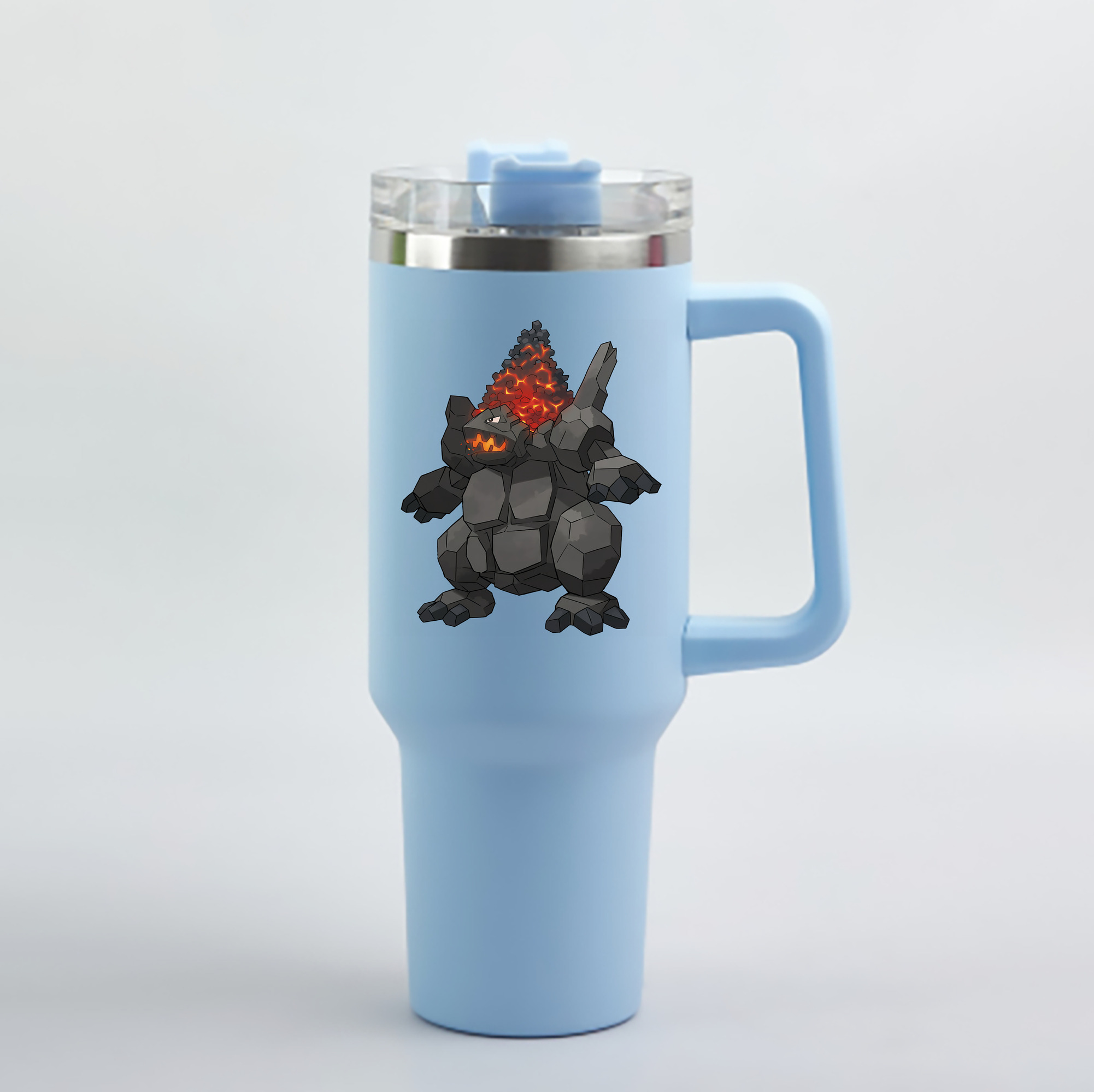 （画像用） ポケットモンスター Pokémon 1200mL車用タンブラー - クリスタルステッカー（プラスチックストロー付き）