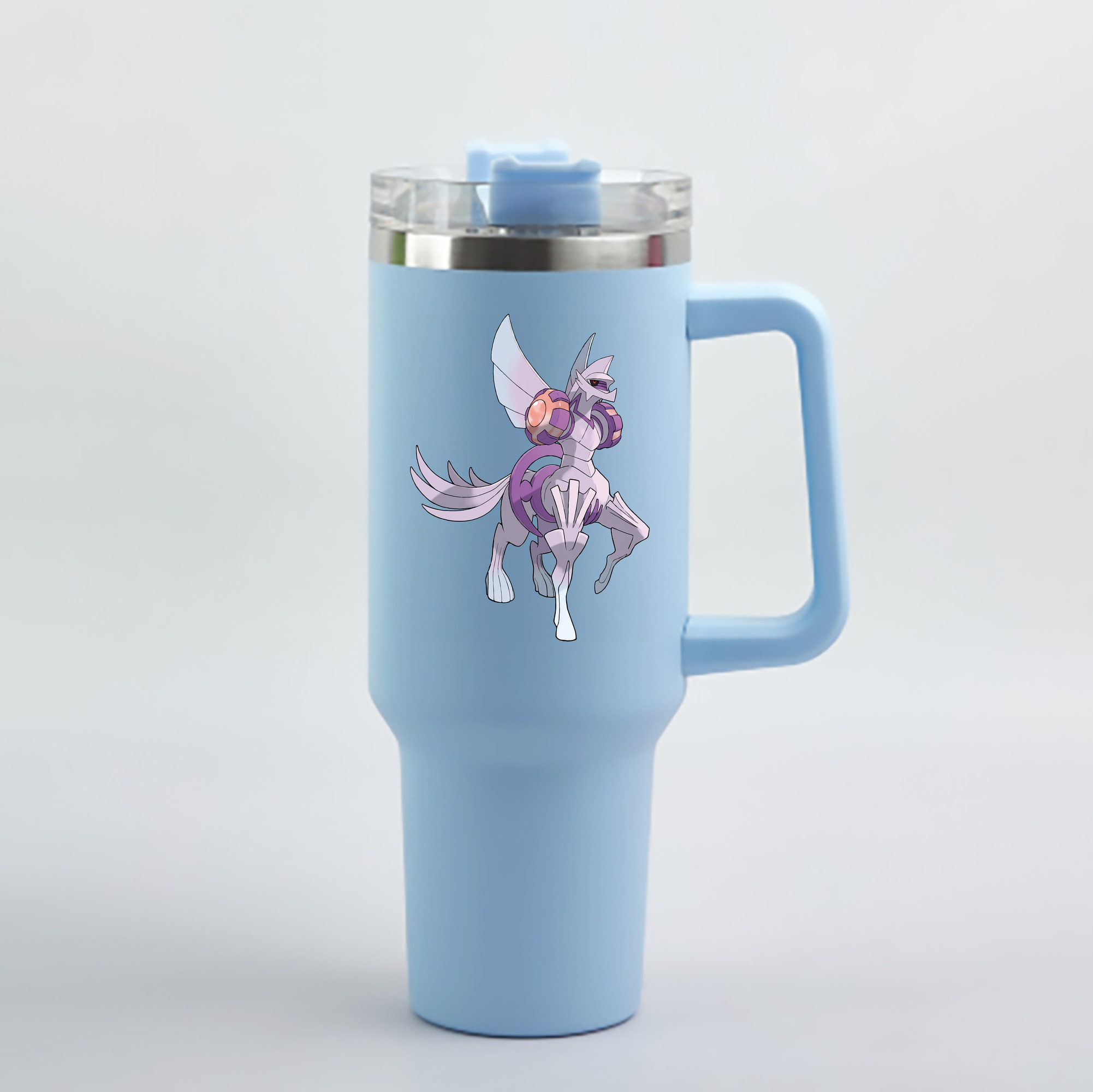 （画像用） ポケットモンスター Pokémon 1200mL車用タンブラー - クリスタルステッカー（プラスチックストロー付き）