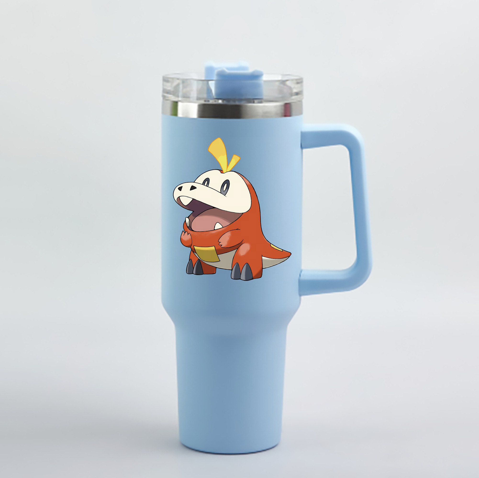（画像用） ポケットモンスター Pokémon 1200mL車用タンブラー - クリスタルステッカー（プラスチックストロー付き）