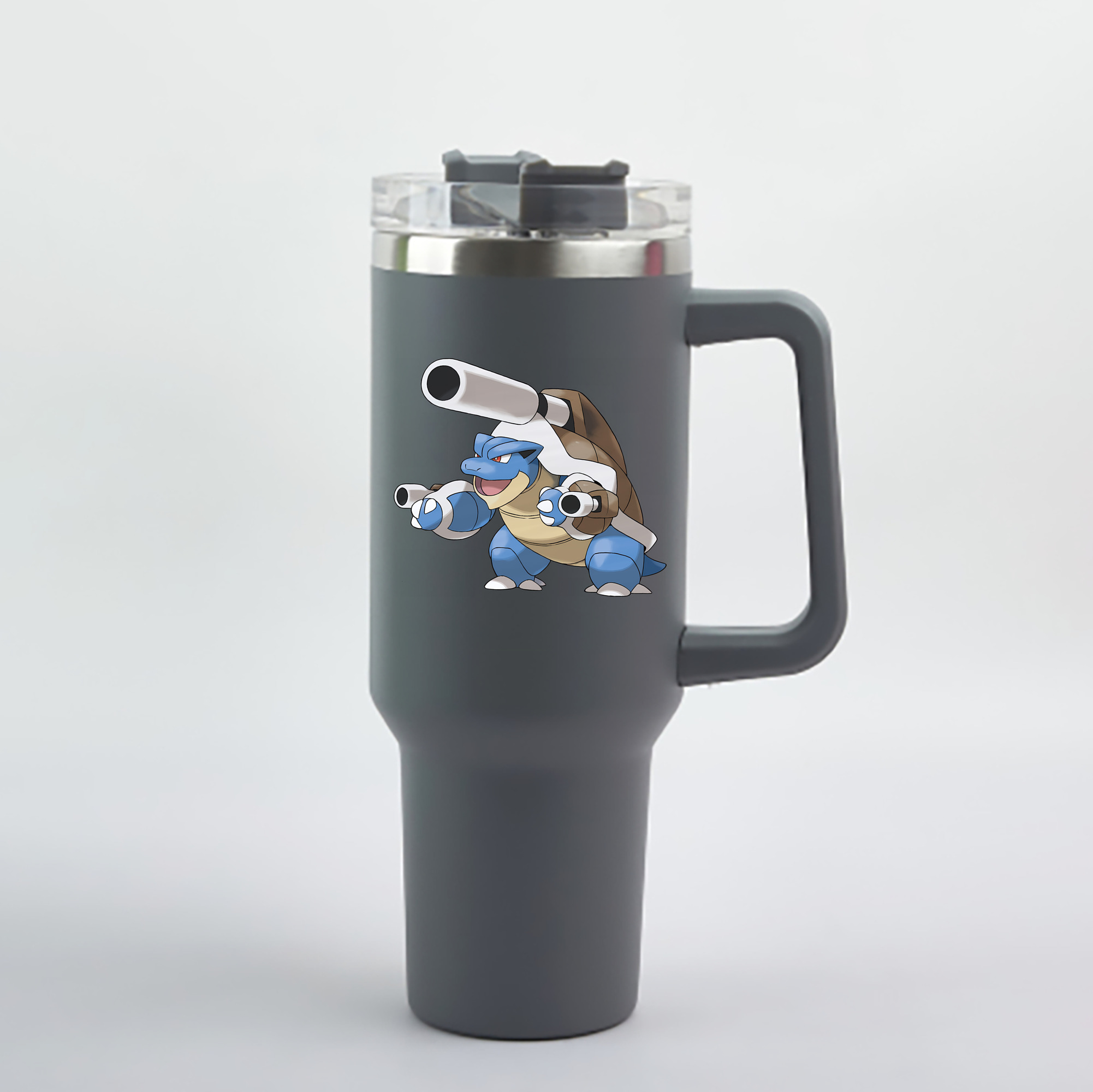 （画像用） ポケットモンスター Pokémon 1200mL車用タンブラー - クリスタルステッカー（プラスチックストロー付き）