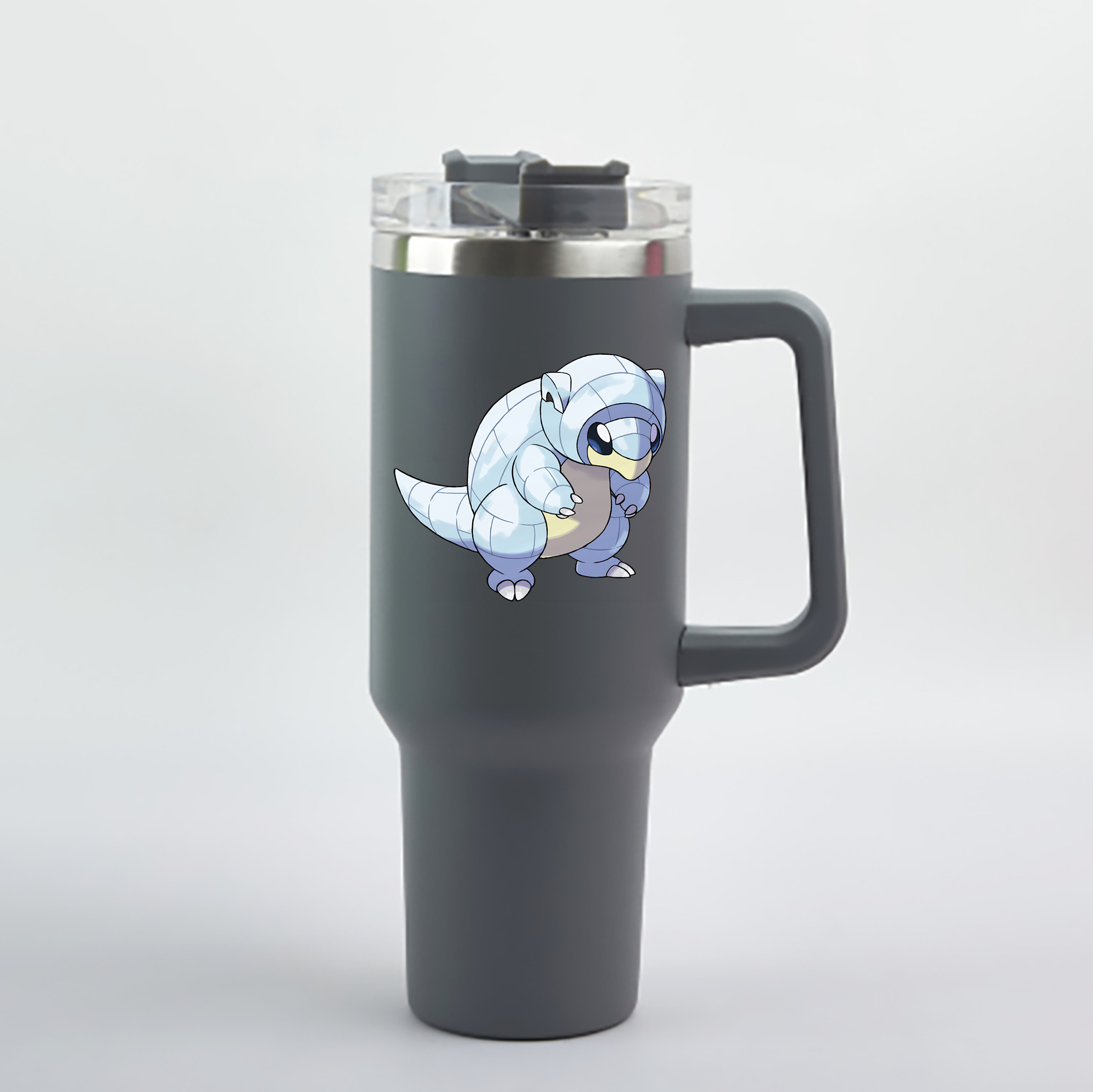 （画像用） ポケットモンスター Pokémon 1200mL車用タンブラー - クリスタルステッカー（プラスチックストロー付き）