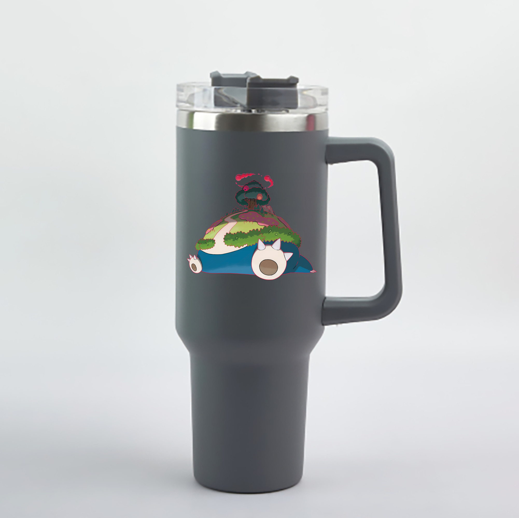 （画像用） ポケットモンスター Pokémon 1200mL車用タンブラー - クリスタルステッカー（プラスチックストロー付き）