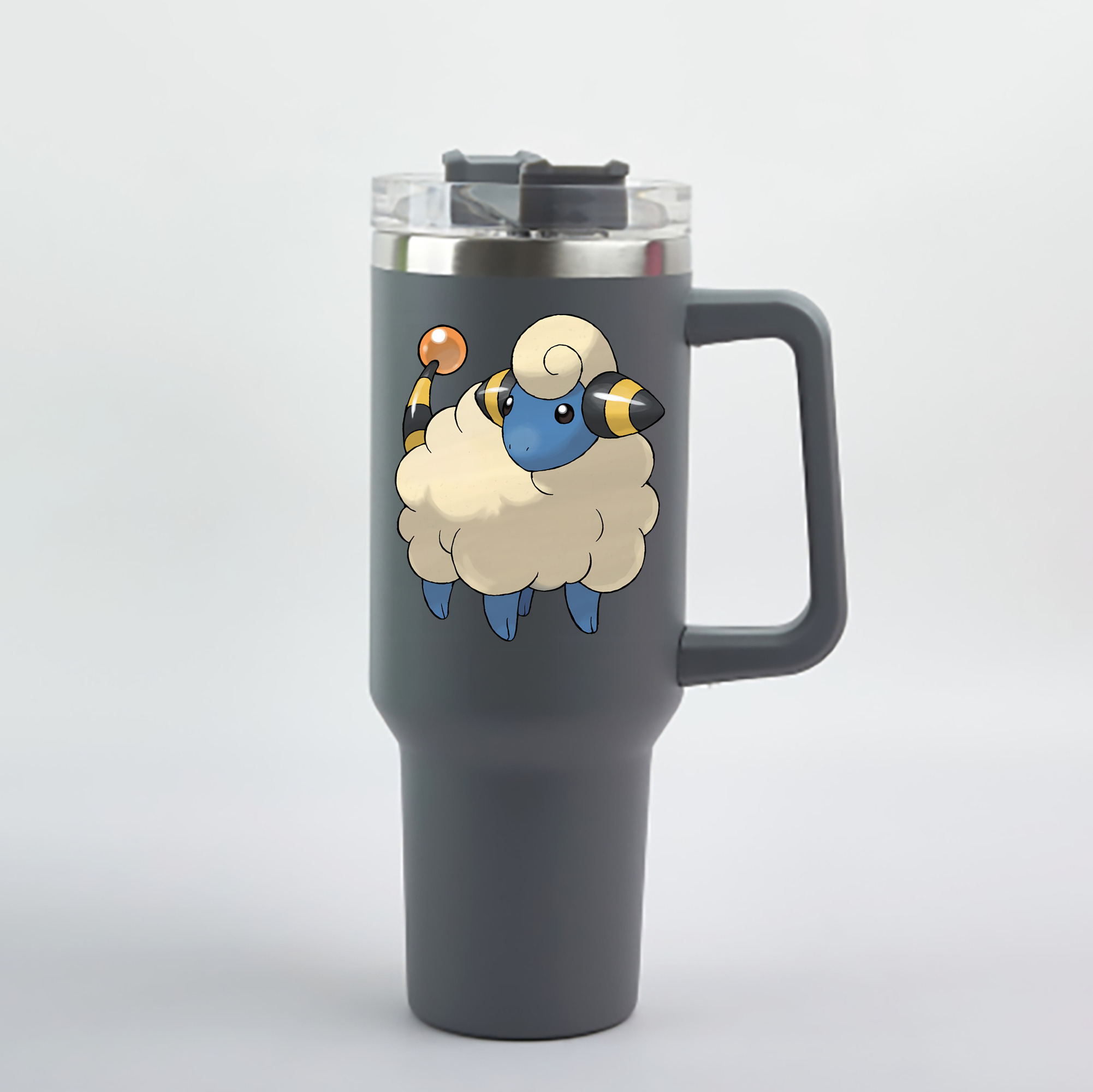 （画像用） ポケットモンスター Pokémon 1200mL車用タンブラー - クリスタルステッカー（プラスチックストロー付き）