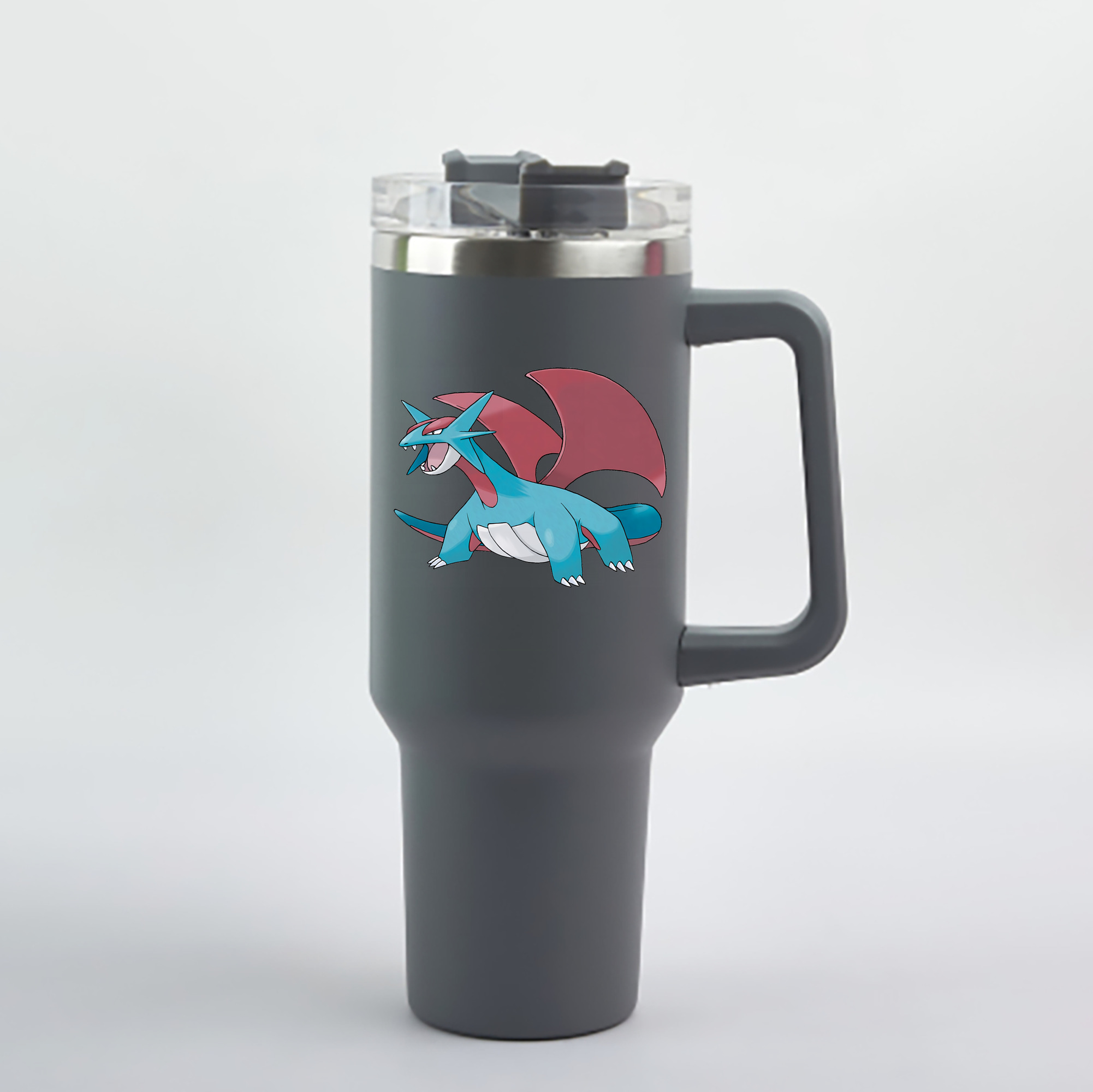（画像用） ポケットモンスター Pokémon 1200mL車用タンブラー - クリスタルステッカー（プラスチックストロー付き）