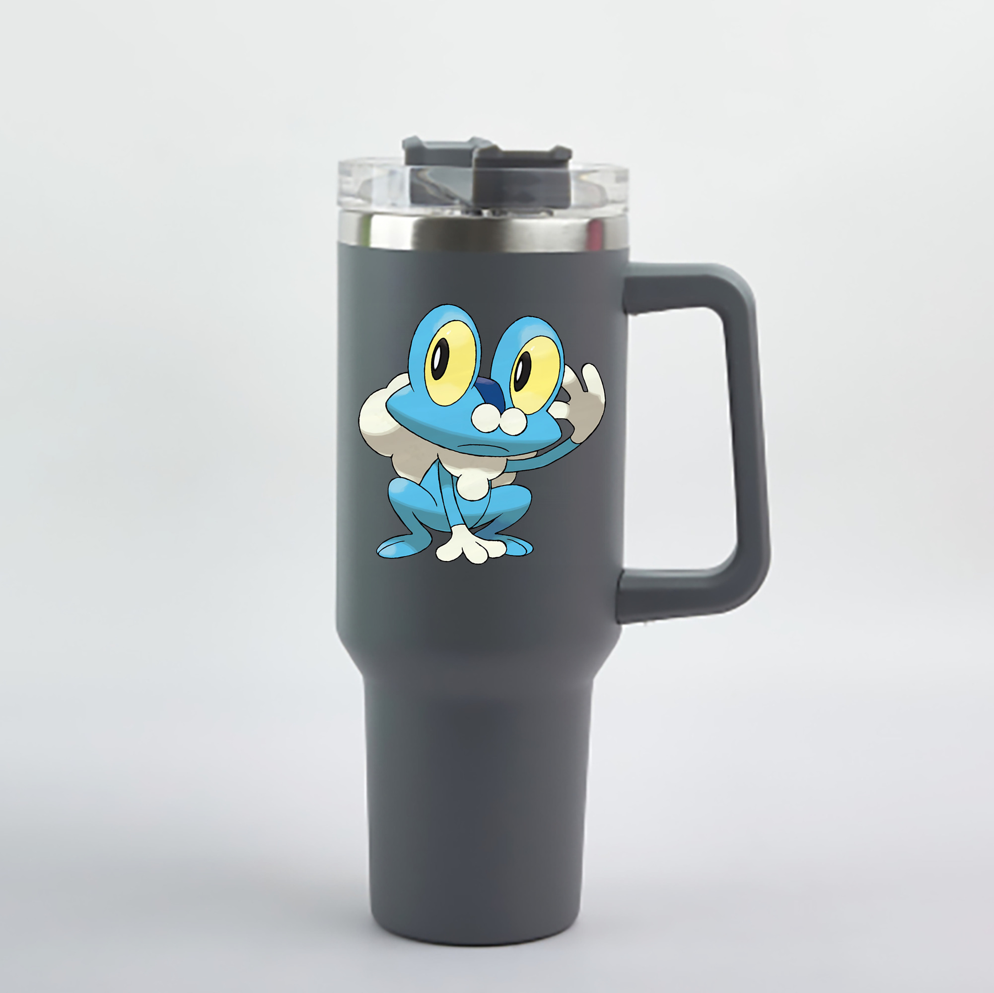（画像用） ポケットモンスター Pokémon 1200mL車用タンブラー - クリスタルステッカー（プラスチックストロー付き）