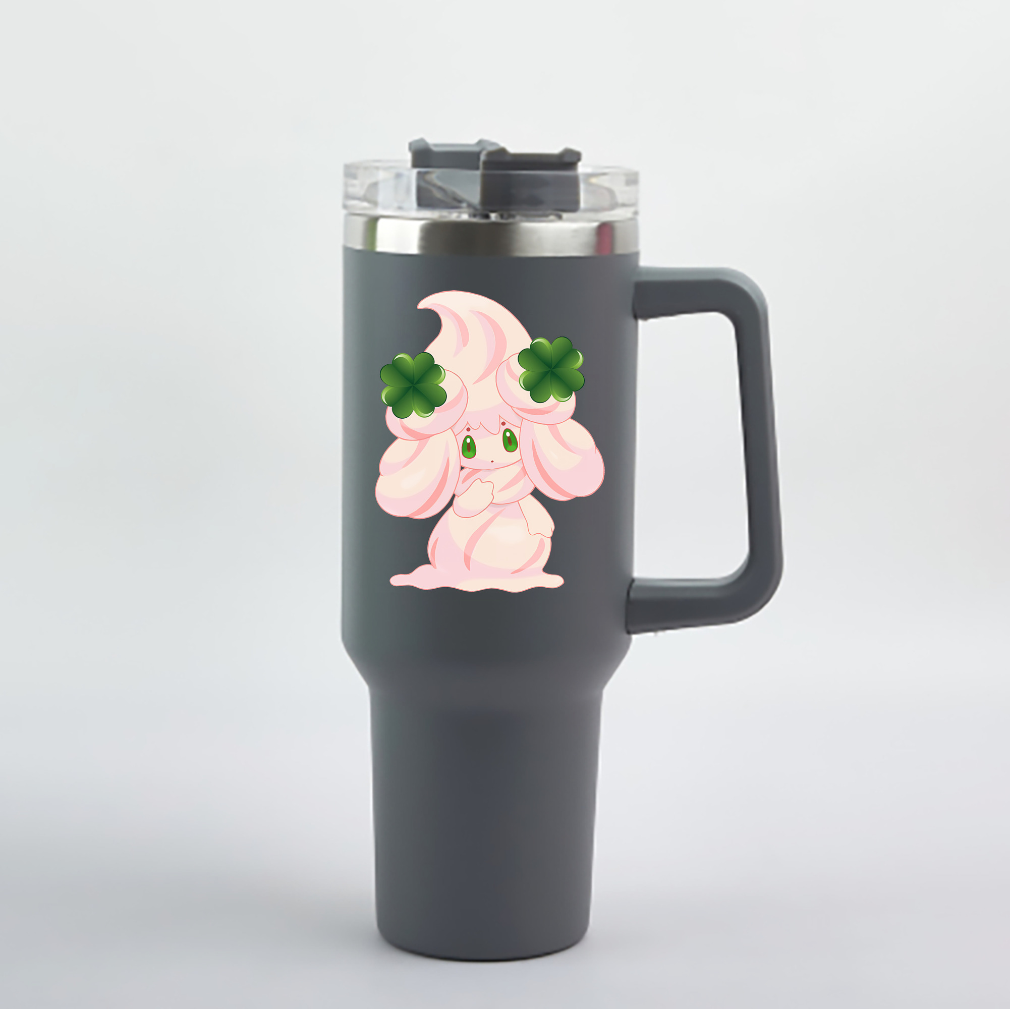 （画像用） ポケットモンスター Pokémon 1200mL車用タンブラー - クリスタルステッカー（プラスチックストロー付き）