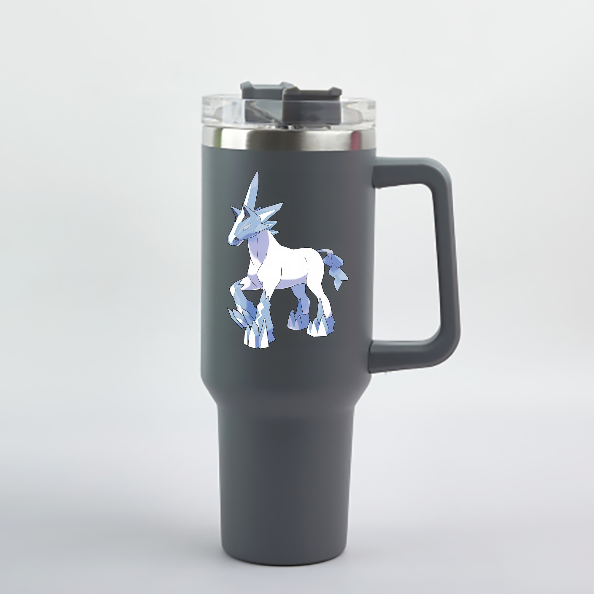 （画像用） ポケットモンスター Pokémon 1200mL車用タンブラー - クリスタルステッカー（プラスチックストロー付き）