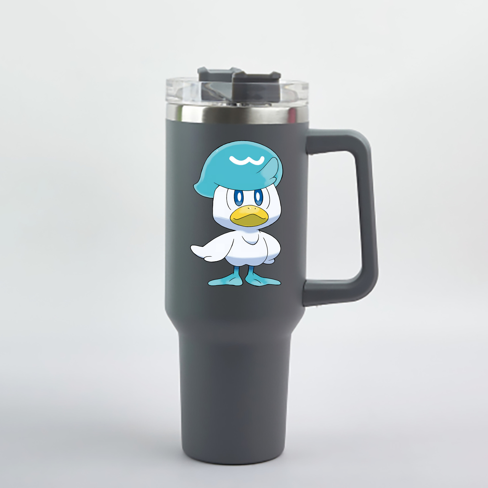 （画像用） ポケットモンスター Pokémon 1200mL車用タンブラー - クリスタルステッカー（プラスチックストロー付き）