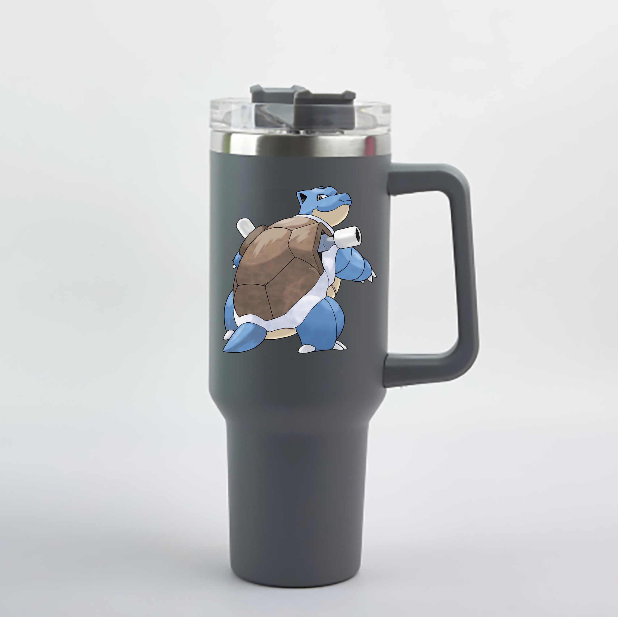 （画像用） ポケットモンスター Pokémon 1200mL車用タンブラー - クリスタルステッカー（プラスチックストロー付き）