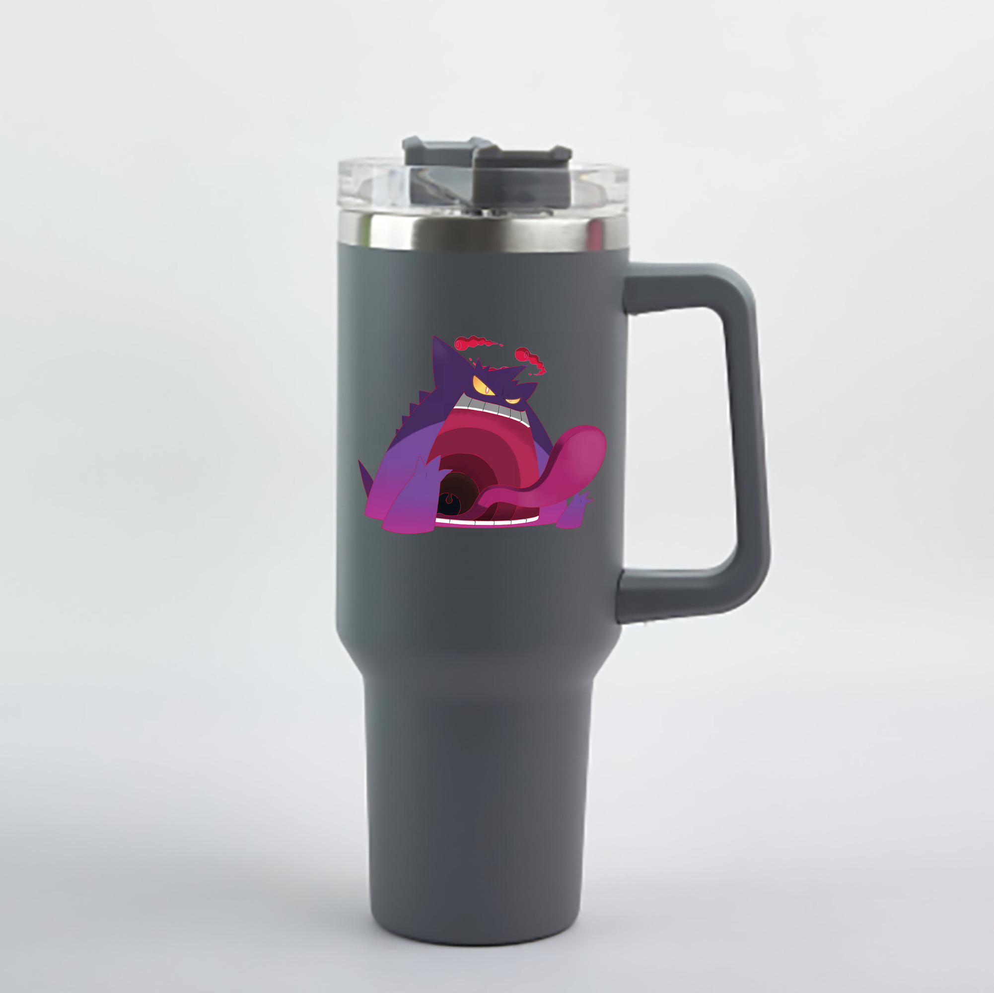 （画像用） ポケットモンスター Pokémon 1200mL車用タンブラー - クリスタルステッカー（プラスチックストロー付き）