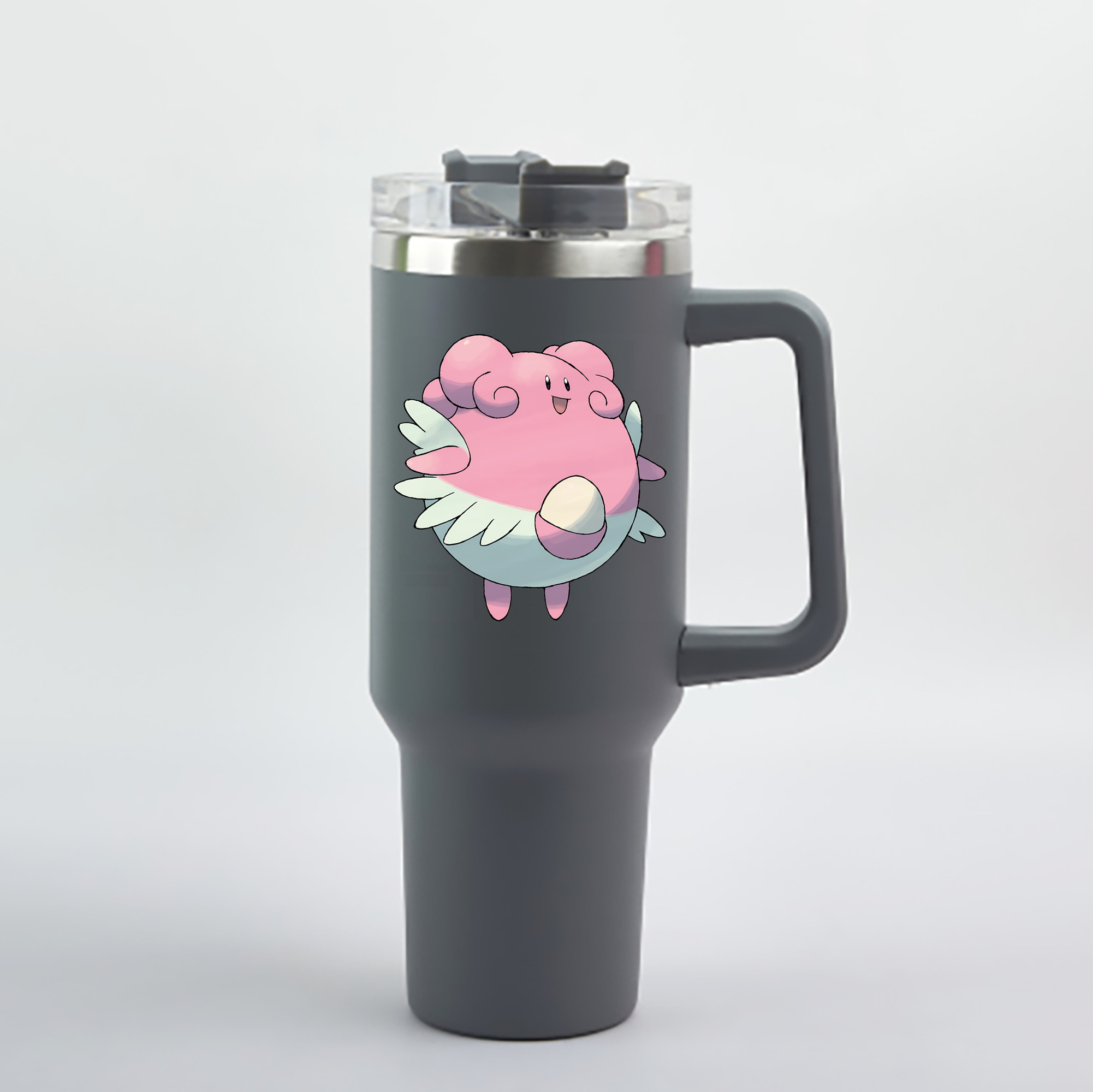 （画像用） ポケットモンスター Pokémon 1200mL車用タンブラー - クリスタルステッカー（プラスチックストロー付き）