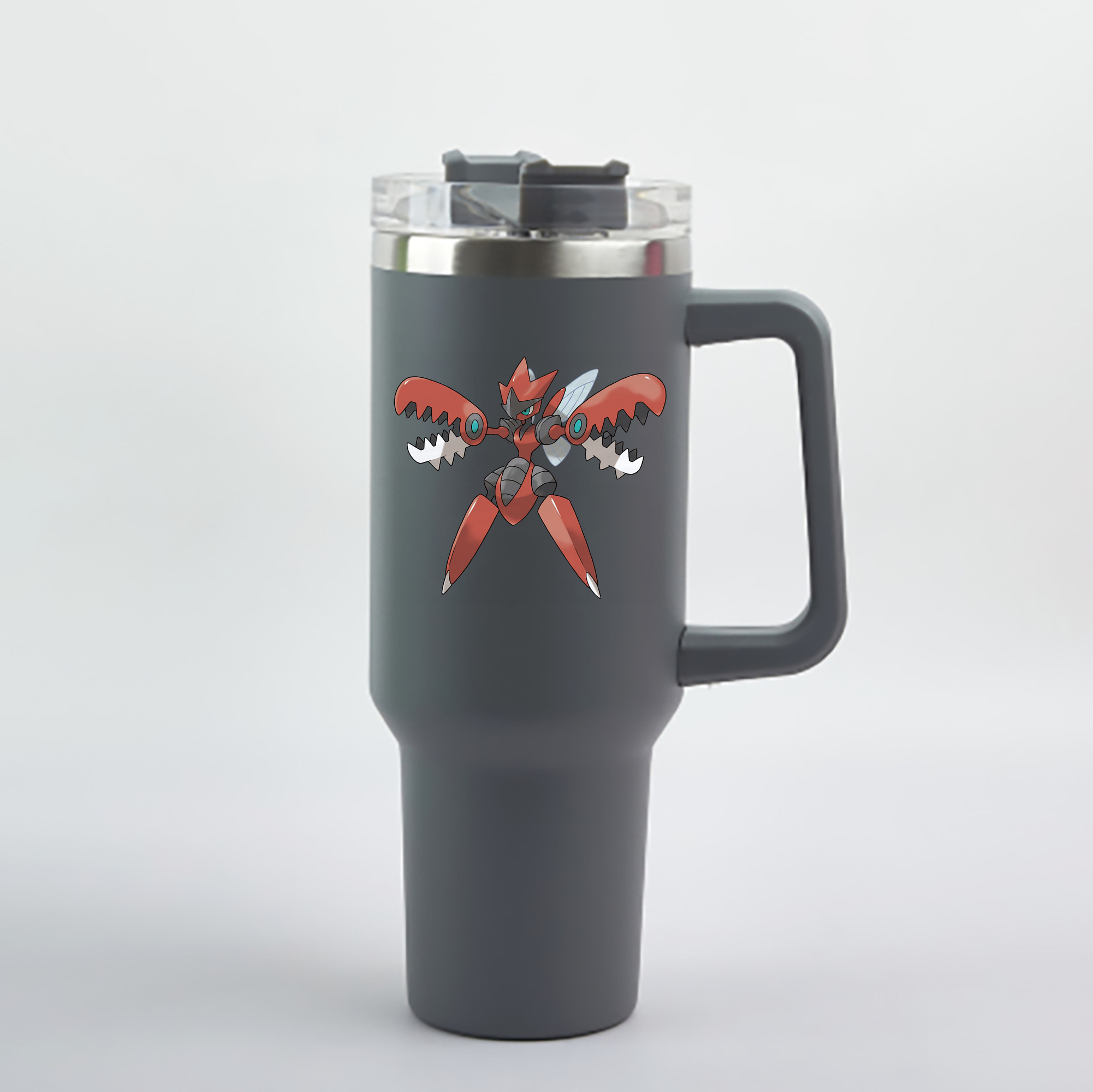 （画像用） ポケットモンスター Pokémon 1200mL車用タンブラー - クリスタルステッカー（プラスチックストロー付き）