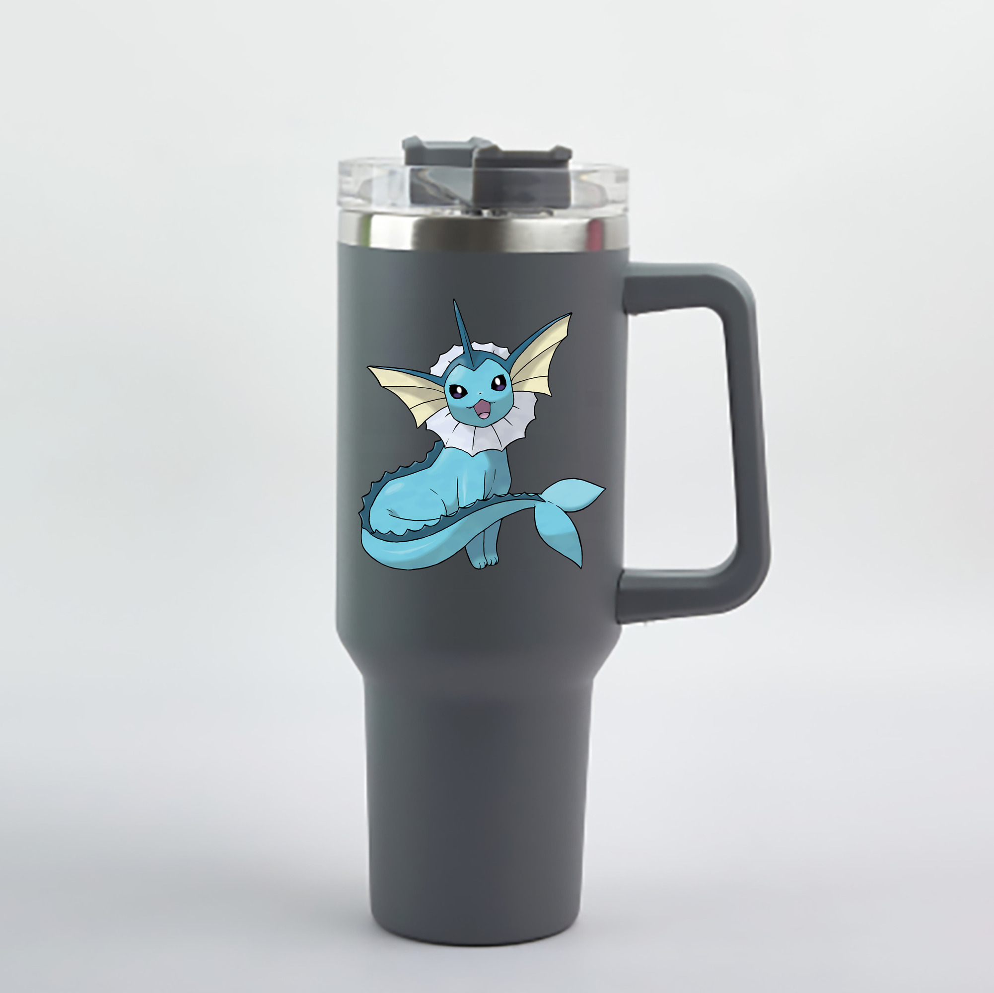 （画像用） ポケットモンスター Pokémon 1200mL車用タンブラー - クリスタルステッカー（プラスチックストロー付き）