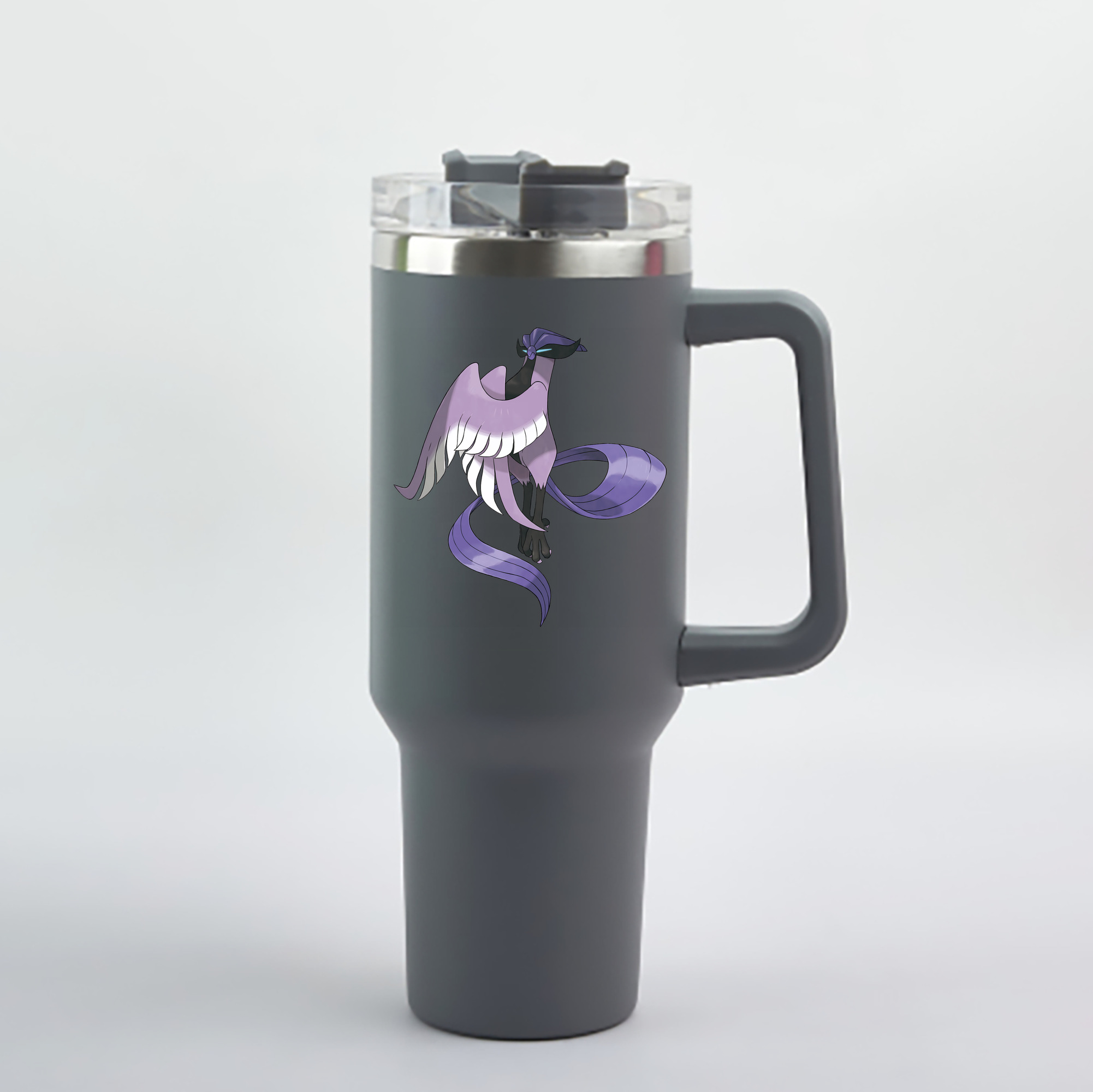 （画像用） ポケットモンスター Pokémon 1200mL車用タンブラー - クリスタルステッカー（プラスチックストロー付き）