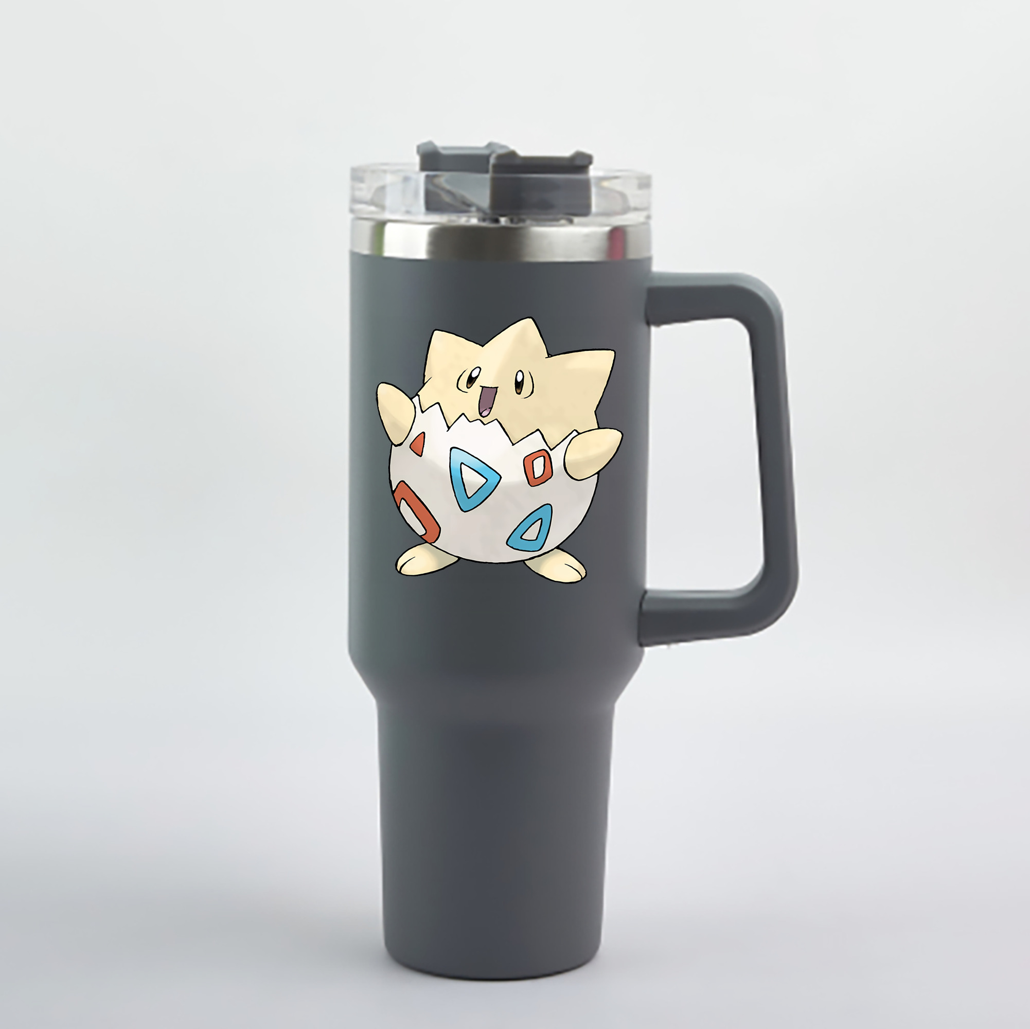 （画像用） ポケットモンスター Pokémon 1200mL車用タンブラー - クリスタルステッカー（プラスチックストロー付き）