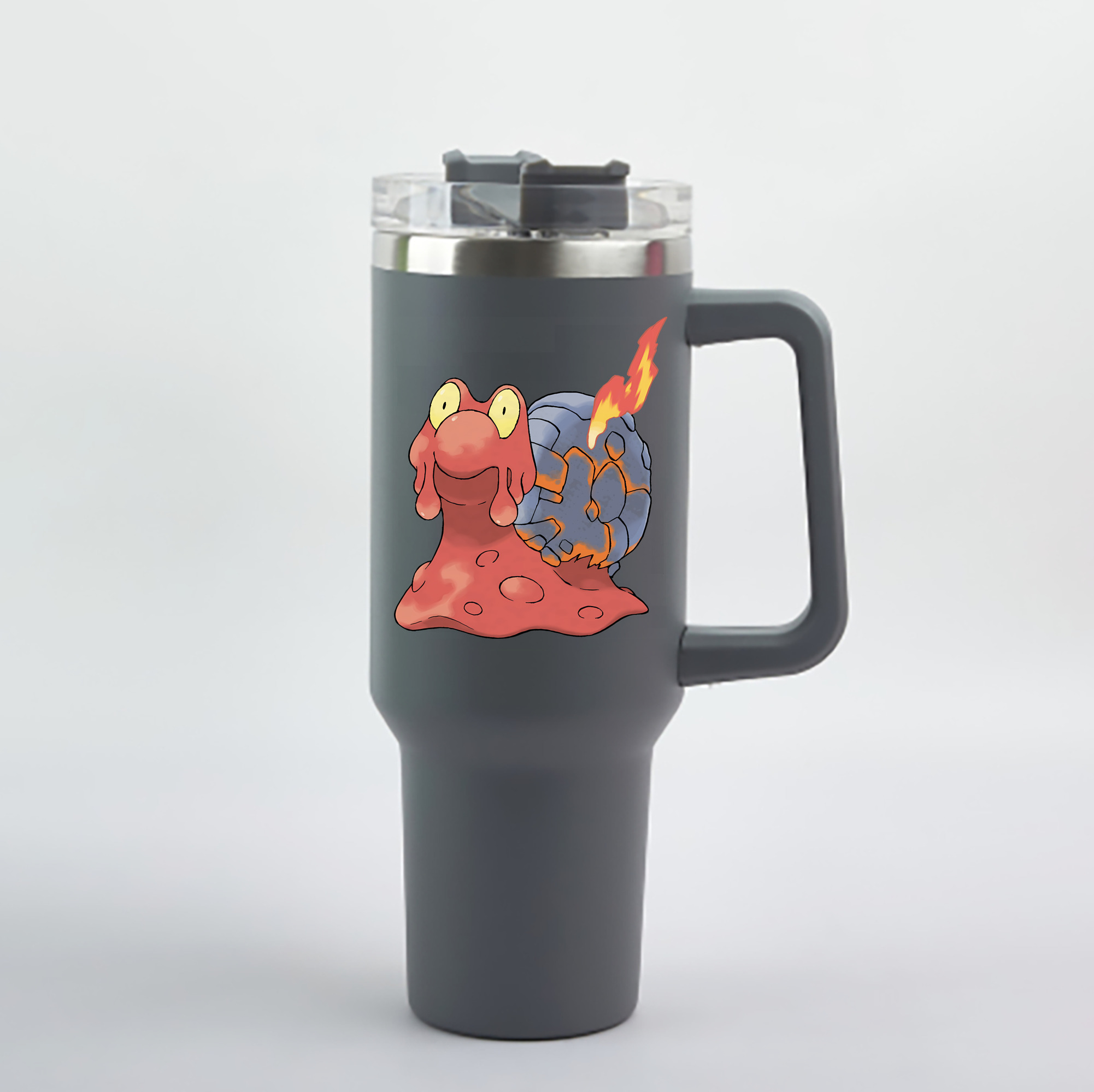 （画像用） ポケットモンスター Pokémon 1200mL車用タンブラー - クリスタルステッカー（プラスチックストロー付き）