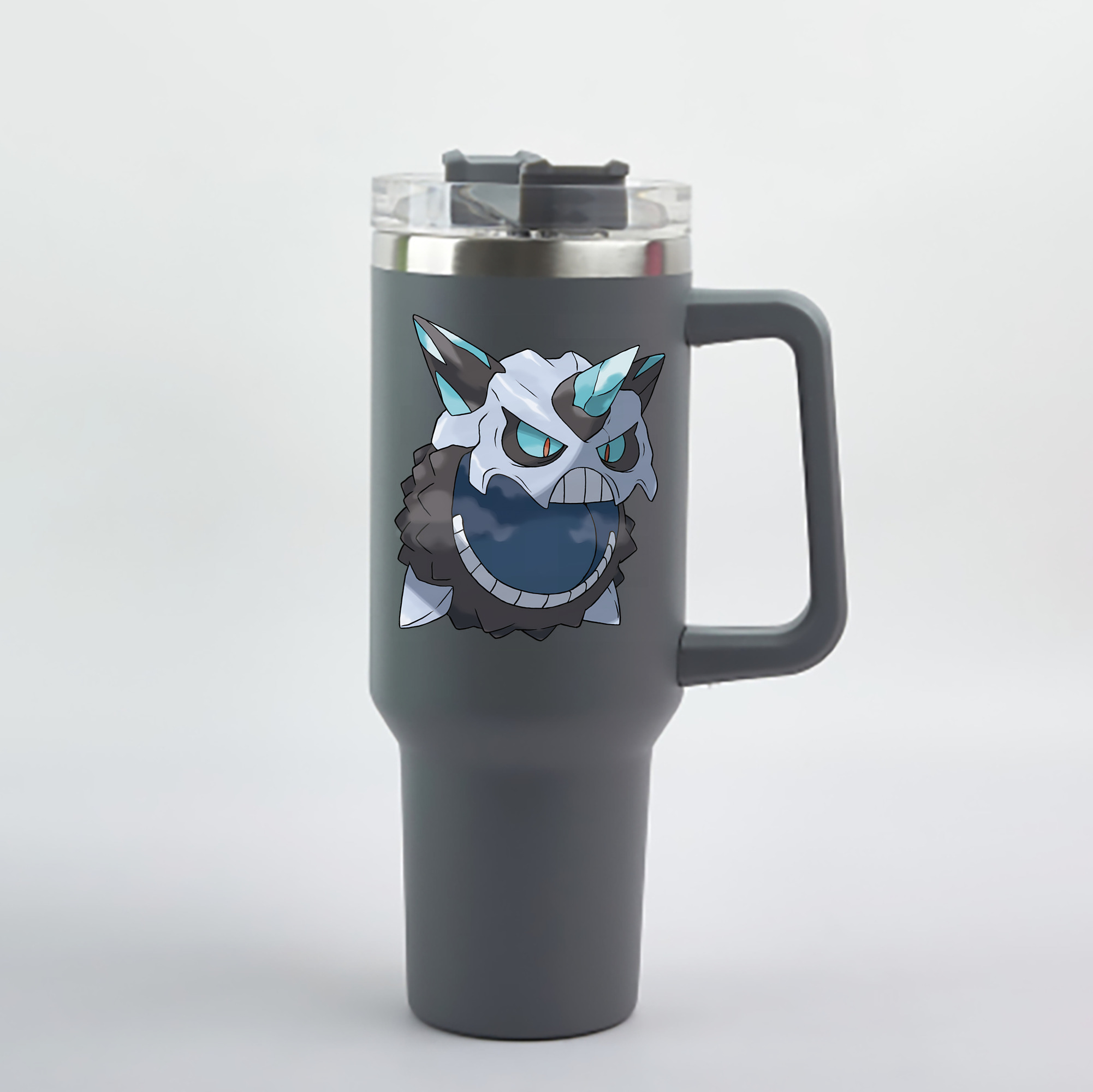 （画像用） ポケットモンスター Pokémon 1200mL車用タンブラー - クリスタルステッカー（プラスチックストロー付き）