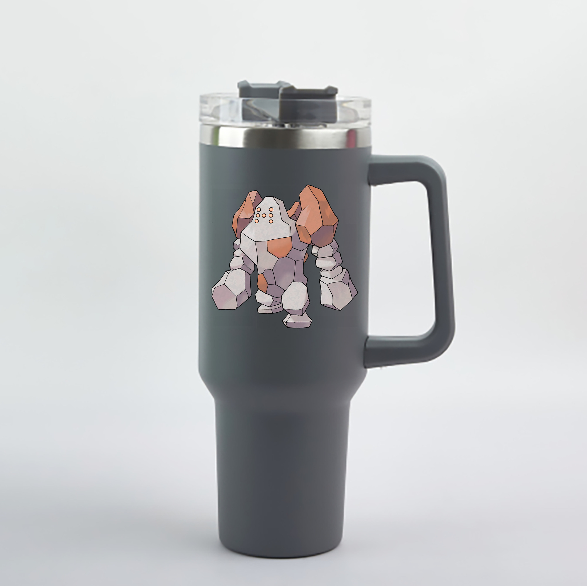 （画像用） ポケットモンスター Pokémon 1200mL車用タンブラー - クリスタルステッカー（プラスチックストロー付き）