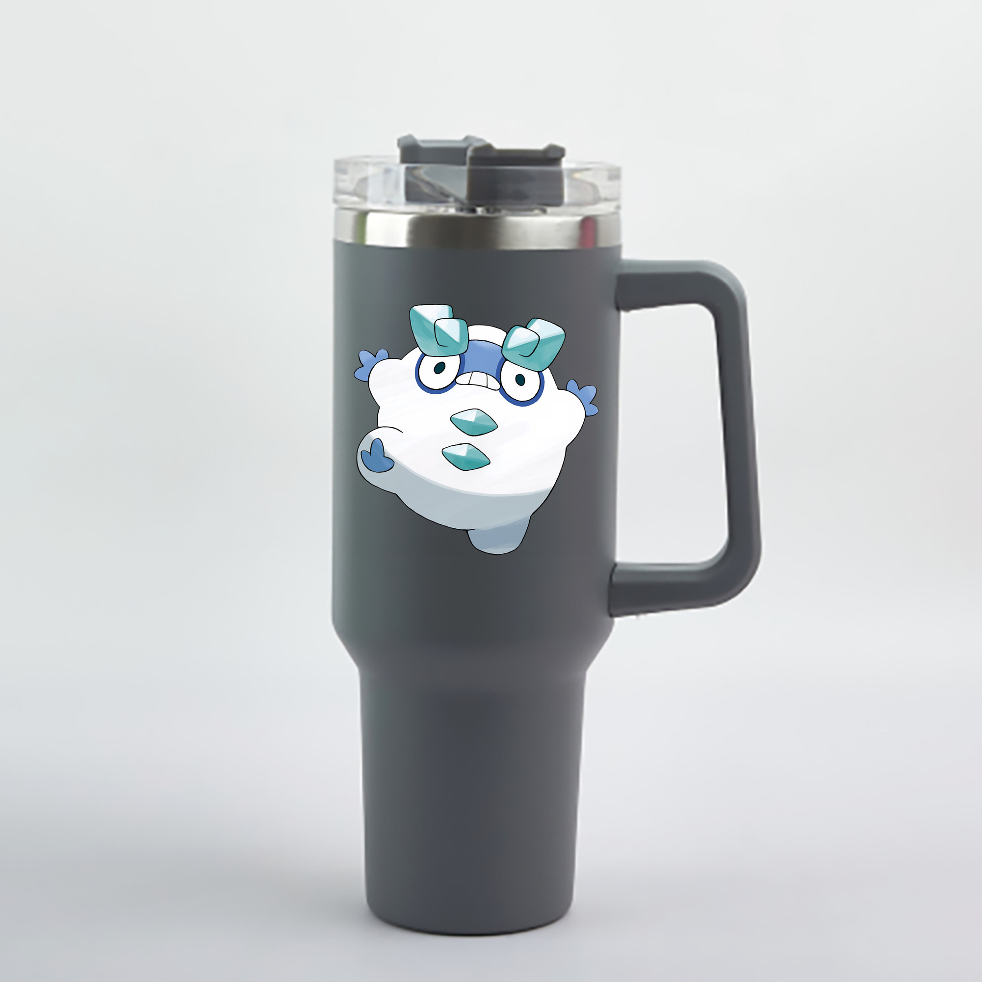（画像用） ポケットモンスター Pokémon 1200mL車用タンブラー - クリスタルステッカー（プラスチックストロー付き）