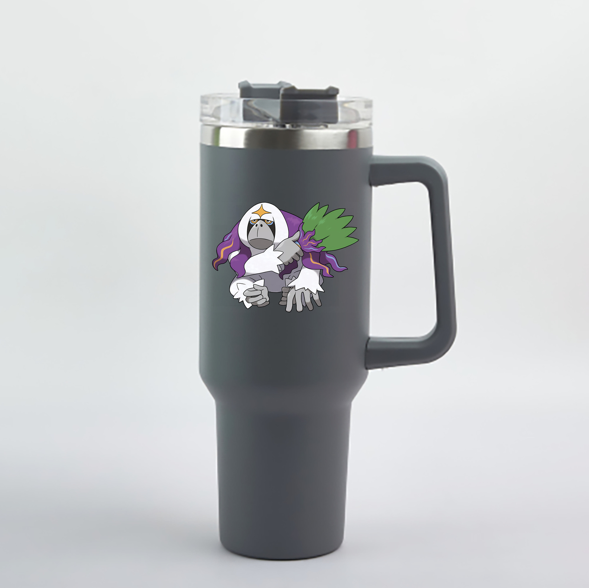 （画像用） ポケットモンスター Pokémon 1200mL車用タンブラー - クリスタルステッカー（プラスチックストロー付き）