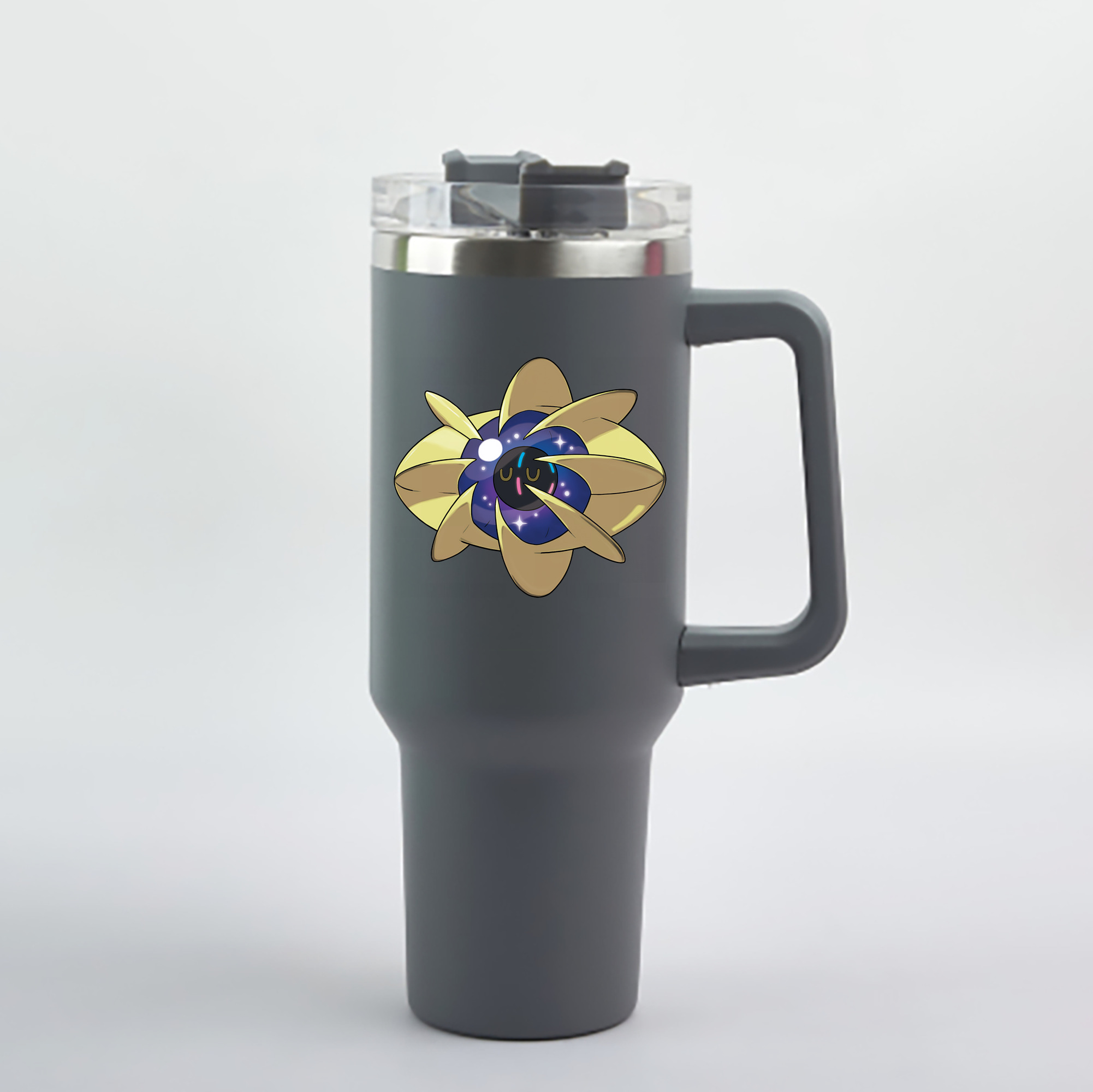 （画像用） ポケットモンスター Pokémon 1200mL車用タンブラー - クリスタルステッカー（プラスチックストロー付き）