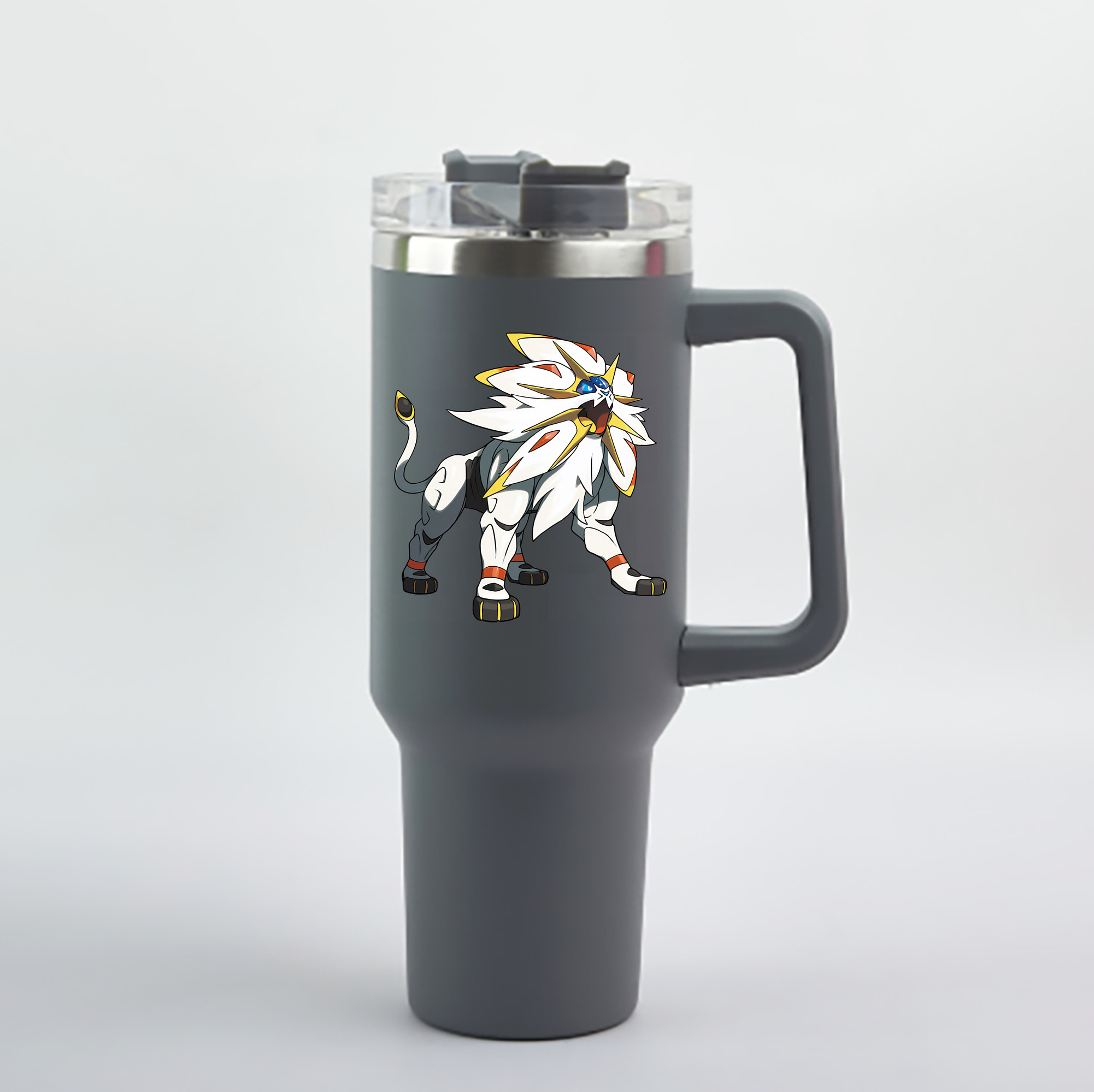 （画像用） ポケットモンスター Pokémon 1200mL車用タンブラー - クリスタルステッカー（プラスチックストロー付き）