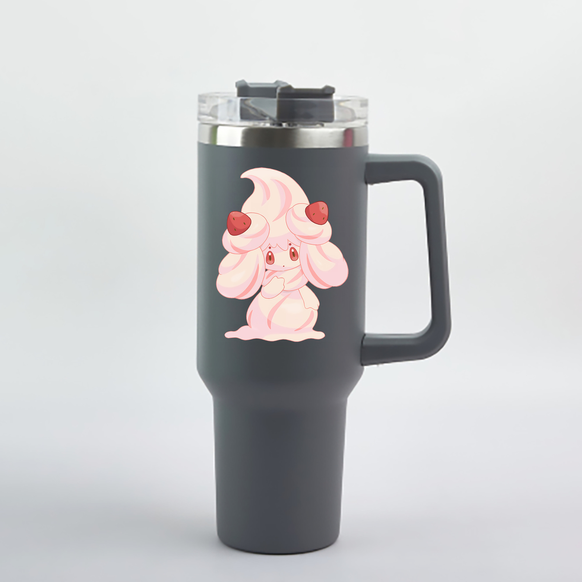 （画像用） ポケットモンスター Pokémon 1200mL車用タンブラー - クリスタルステッカー（プラスチックストロー付き）