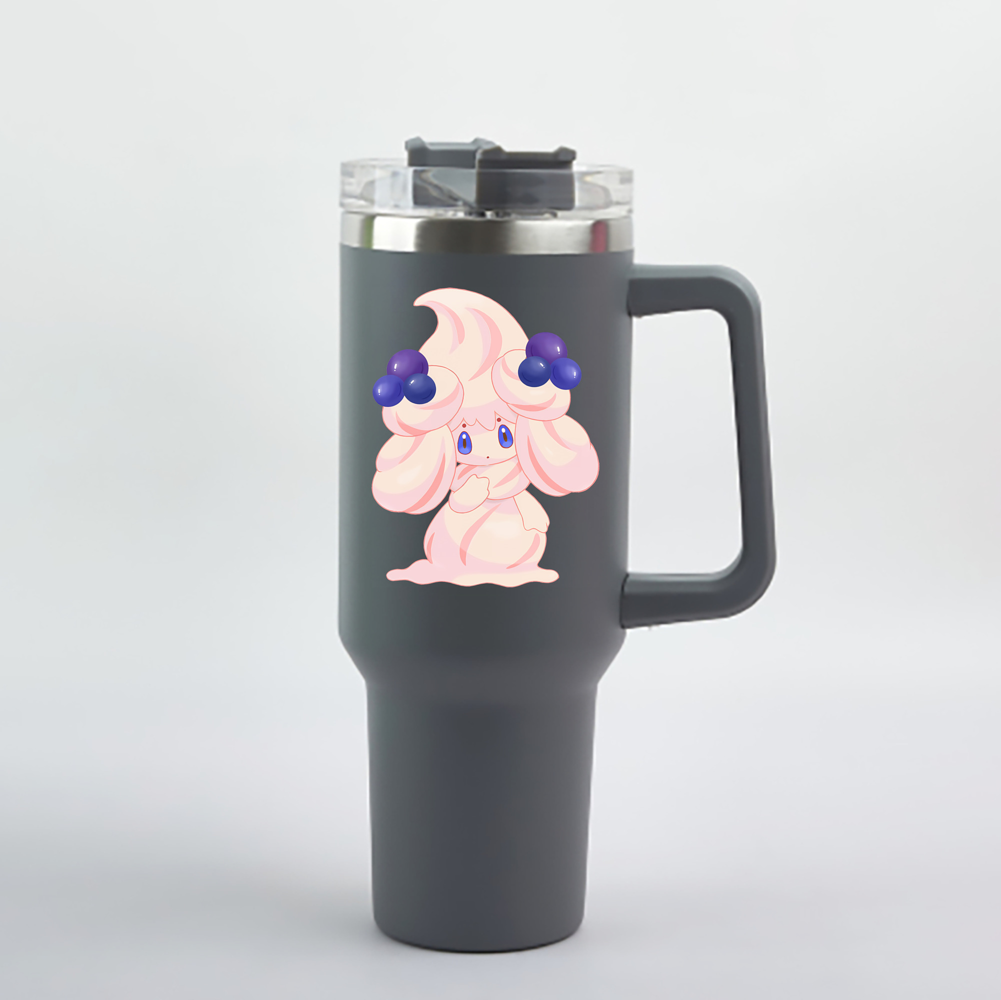 （画像用） ポケットモンスター Pokémon 1200mL車用タンブラー - クリスタルステッカー（プラスチックストロー付き）
