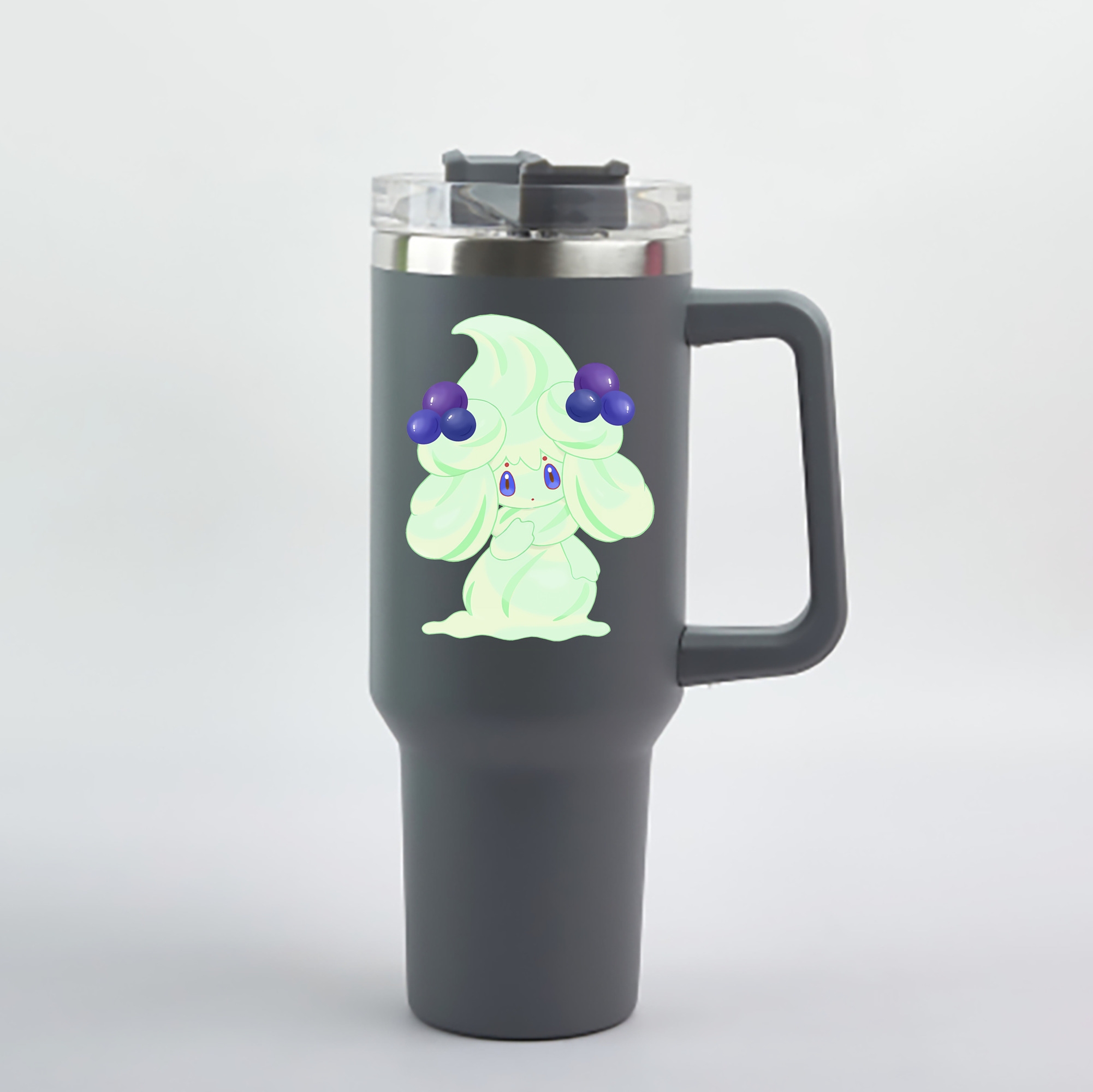 （画像用） ポケットモンスター Pokémon 1200mL車用タンブラー - クリスタルステッカー（プラスチックストロー付き）