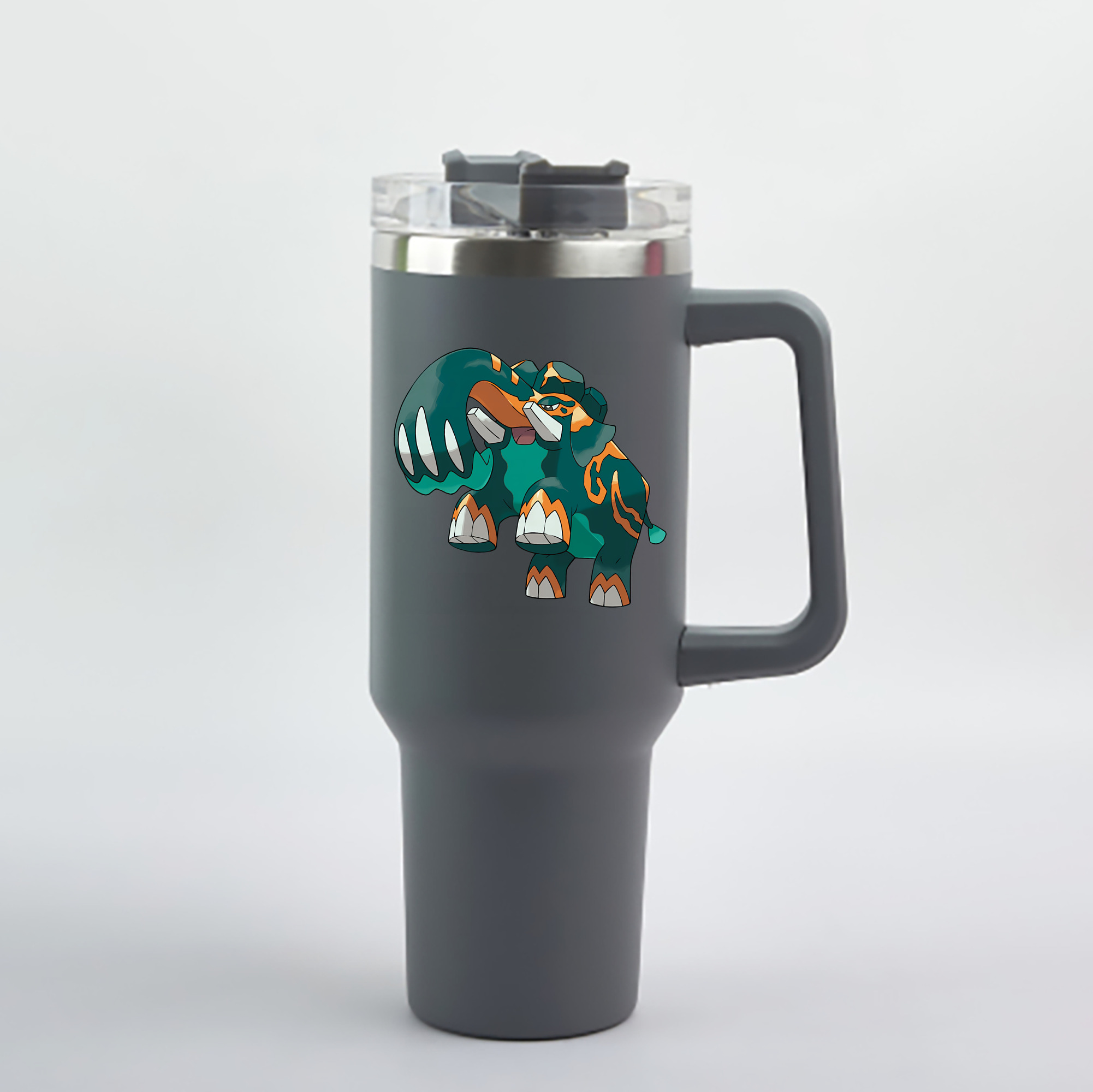 （画像用） ポケットモンスター Pokémon 1200mL車用タンブラー - クリスタルステッカー（プラスチックストロー付き）