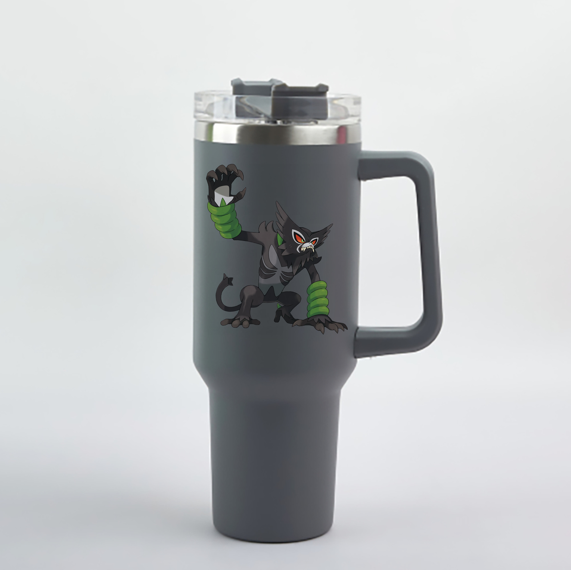 （画像用） ポケットモンスター Pokémon 1200mL車用タンブラー - クリスタルステッカー（プラスチックストロー付き）