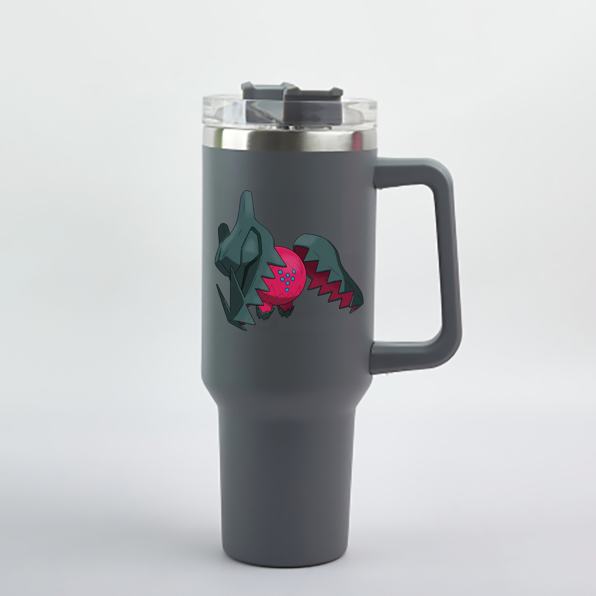（画像用） ポケットモンスター Pokémon 1200mL車用タンブラー - クリスタルステッカー（プラスチックストロー付き）