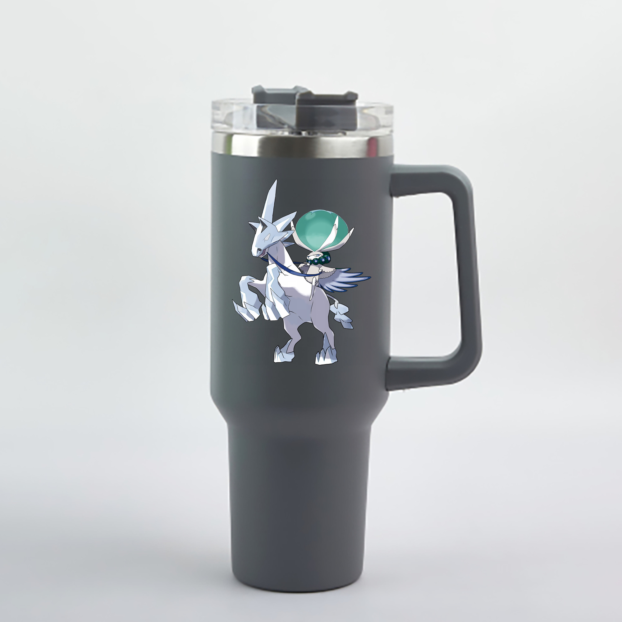 （画像用） ポケットモンスター Pokémon 1200mL車用タンブラー - クリスタルステッカー（プラスチックストロー付き）