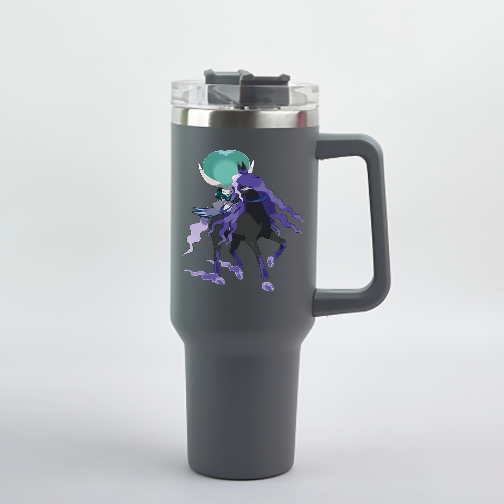 （画像用） ポケットモンスター Pokémon 1200mL車用タンブラー - クリスタルステッカー（プラスチックストロー付き）