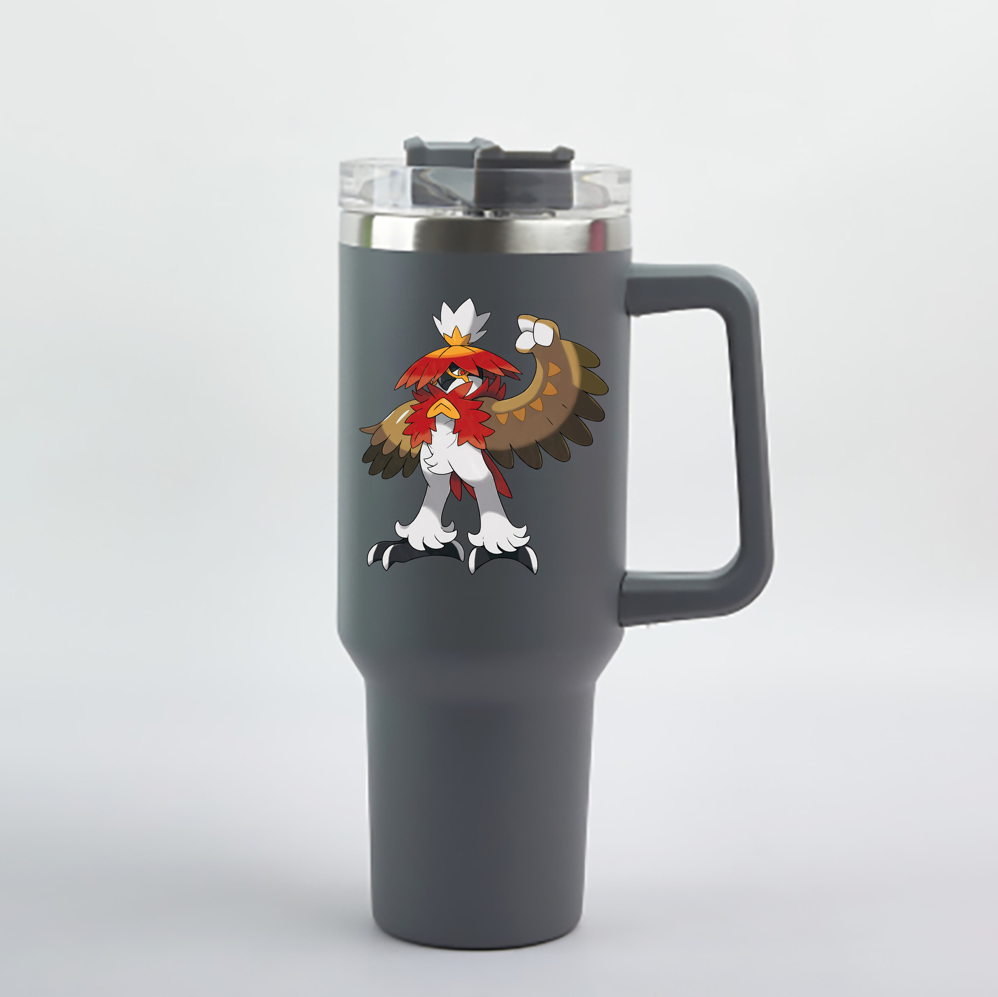 （画像用） ポケットモンスター Pokémon 1200mL車用タンブラー - クリスタルステッカー（プラスチックストロー付き）