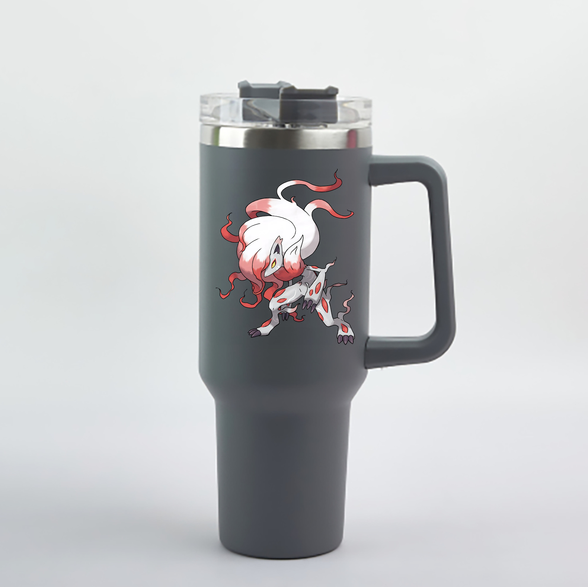 （画像用） ポケットモンスター Pokémon 1200mL車用タンブラー - クリスタルステッカー（プラスチックストロー付き）