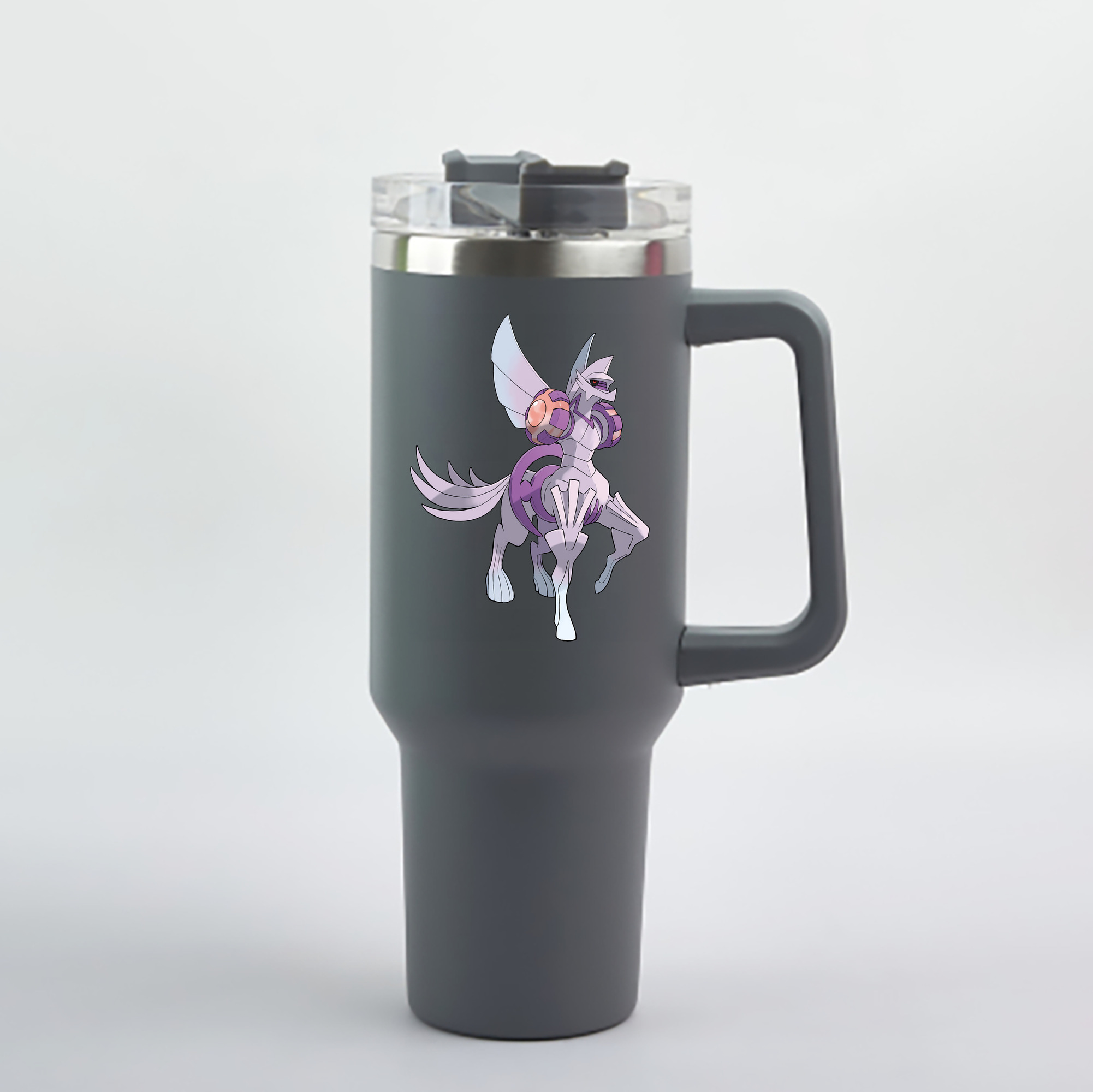 （画像用） ポケットモンスター Pokémon 1200mL車用タンブラー - クリスタルステッカー（プラスチックストロー付き）