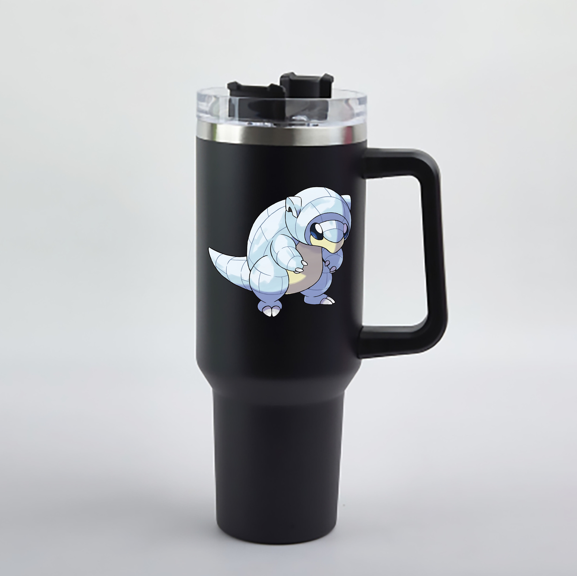 （画像用） ポケットモンスター Pokémon 1200mL車用タンブラー - クリスタルステッカー（プラスチックストロー付き）