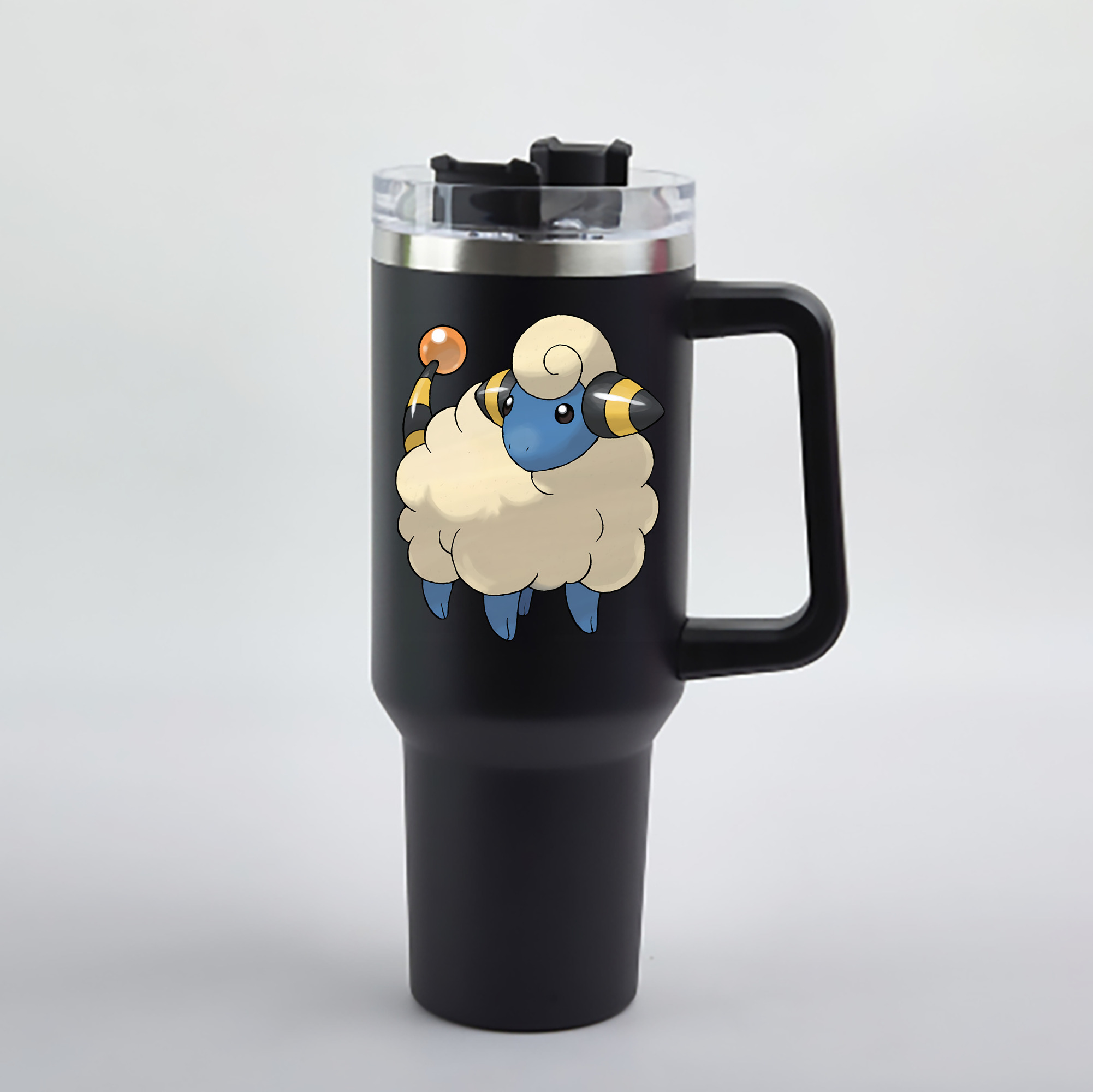 （画像用） ポケットモンスター Pokémon 1200mL車用タンブラー - クリスタルステッカー（プラスチックストロー付き）