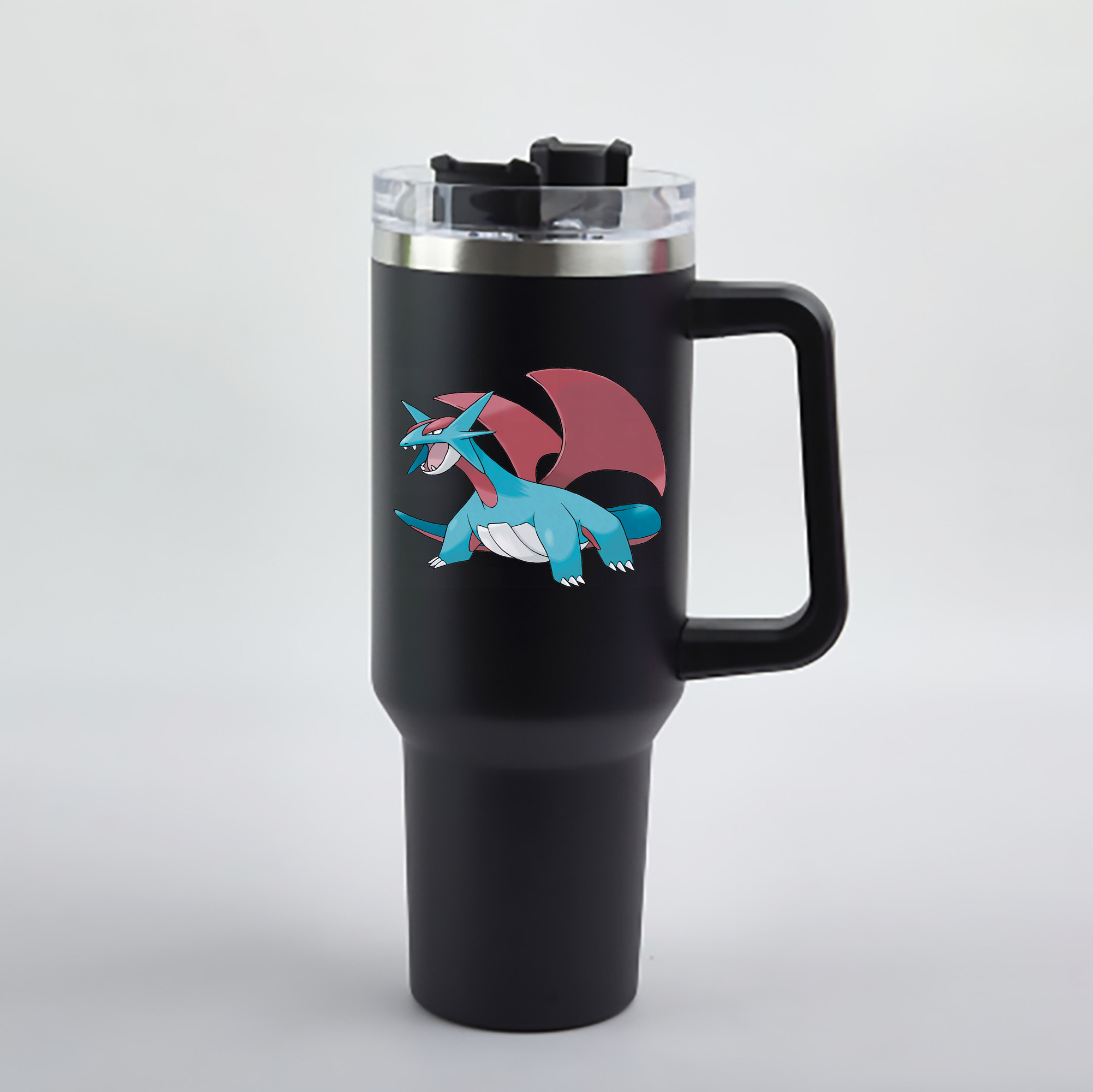 （画像用） ポケットモンスター Pokémon 1200mL車用タンブラー - クリスタルステッカー（プラスチックストロー付き）